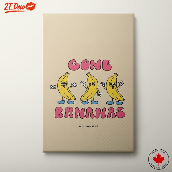 Playful Banana Illustration Gone Bananas