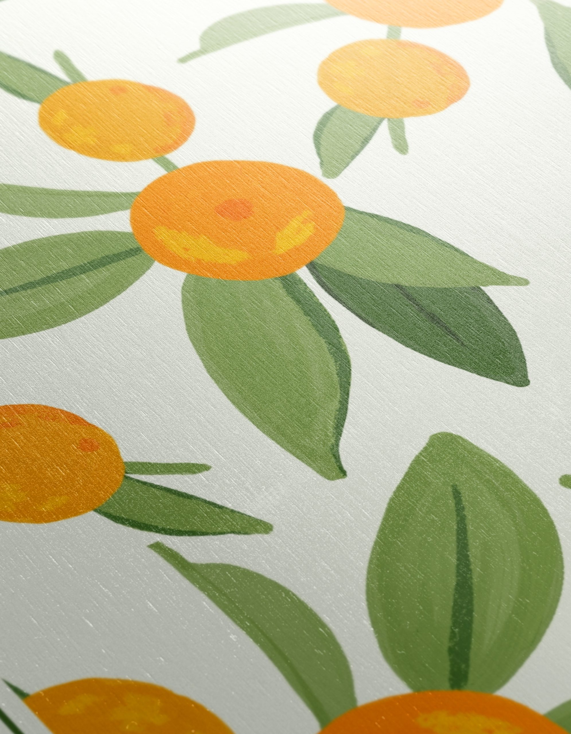 Vibrant Botanical Leaf Art with Oranges - Image 12