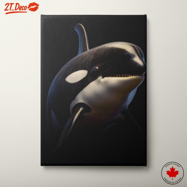 Realistic Orca Wall Art