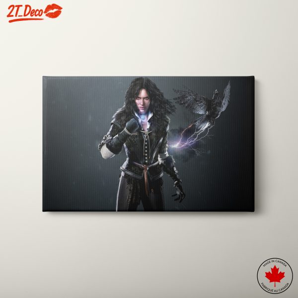 Anime Character With Lightning and Raven