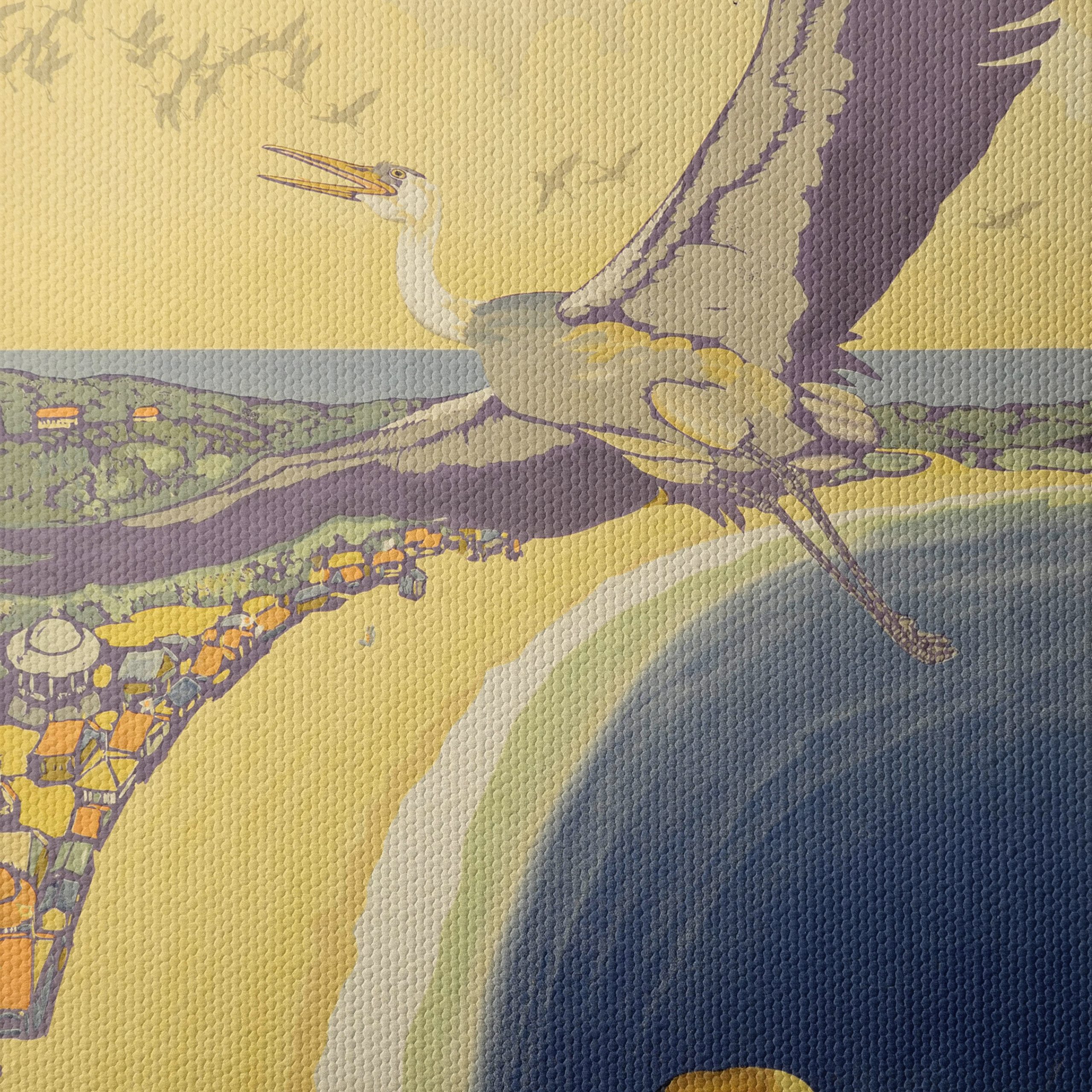 Stunning Contemporary Art Featuring a Majestic Crane - Image 4