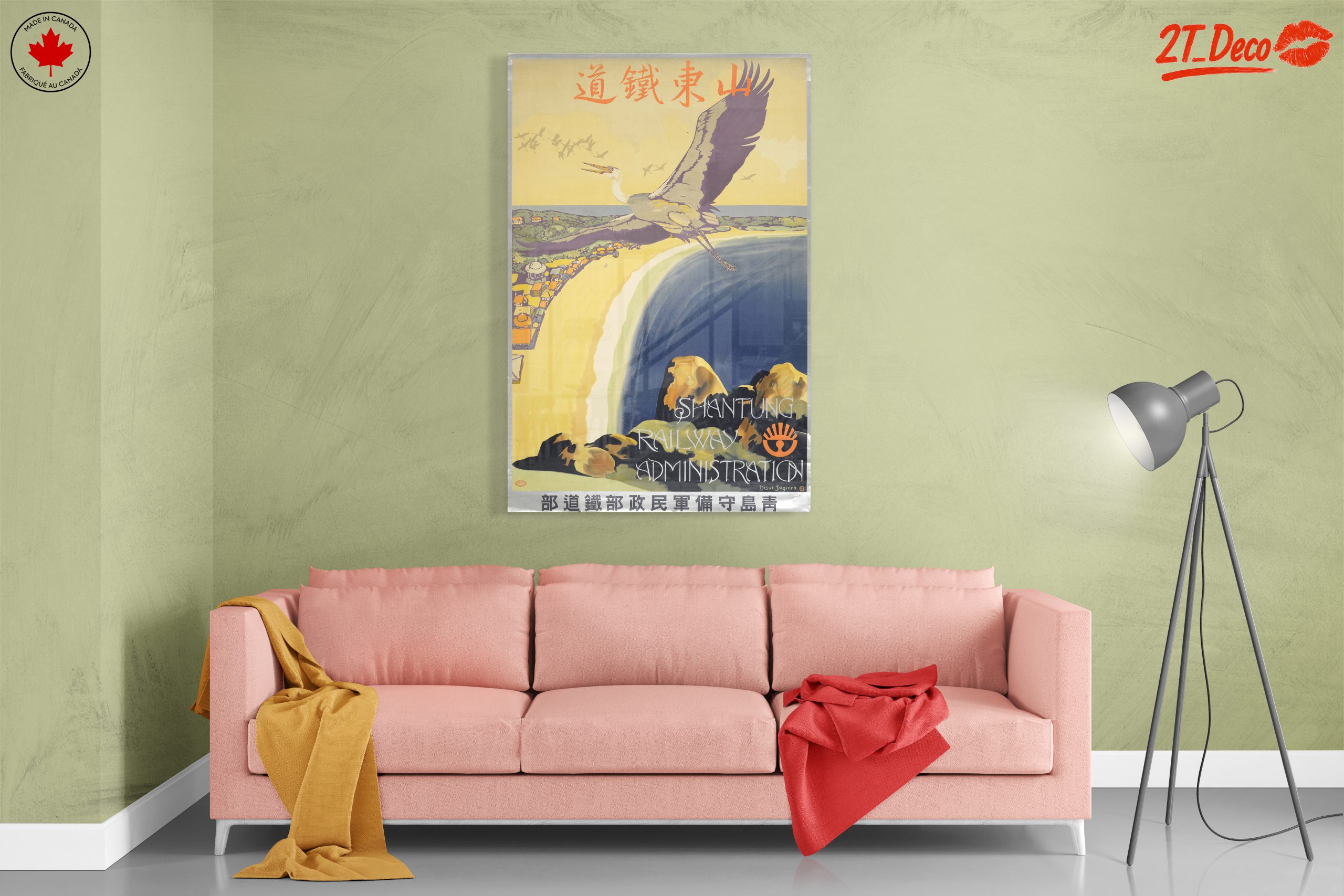 Stunning Contemporary Art Featuring a Majestic Crane - Image 7