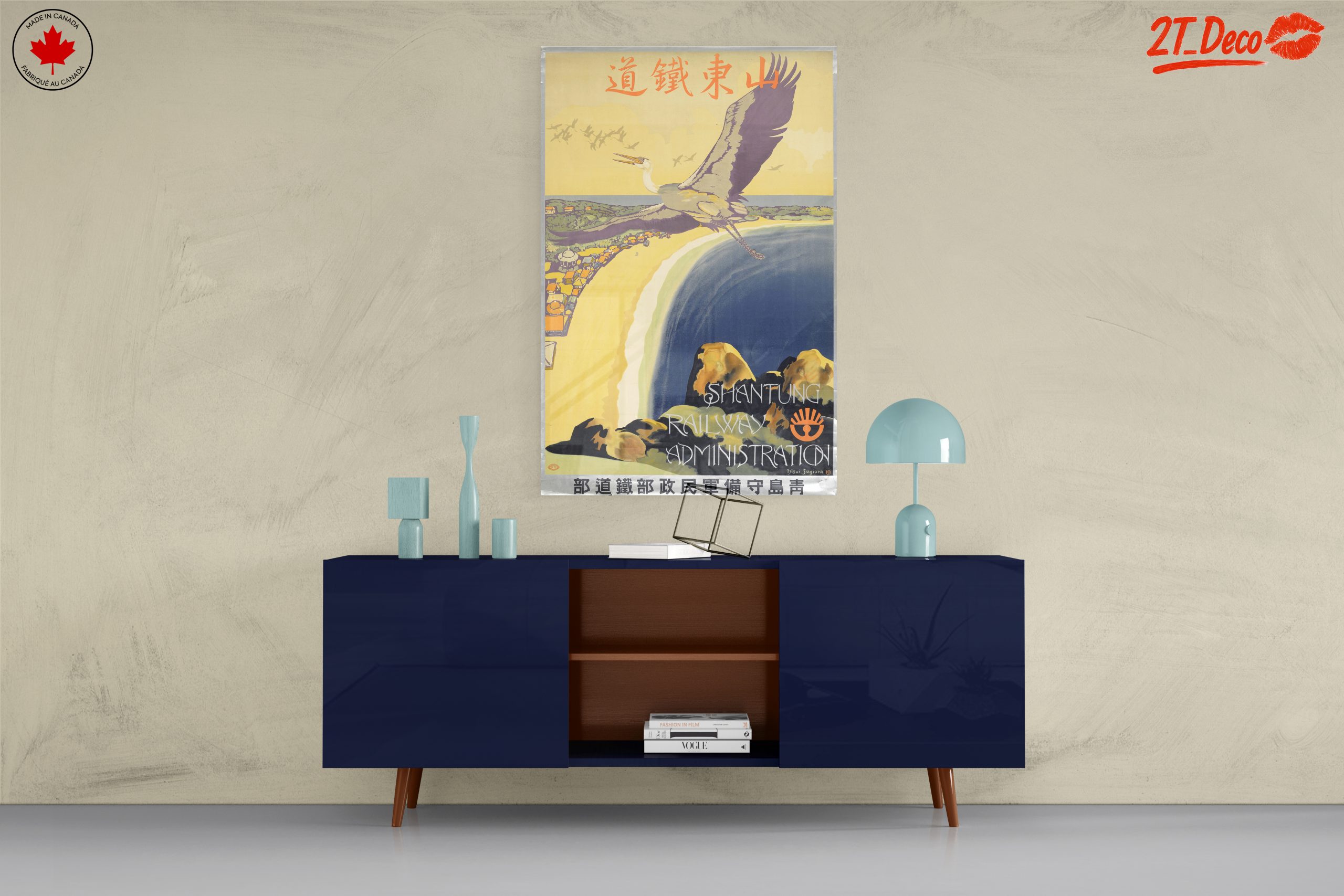 Stunning Contemporary Art Featuring a Majestic Crane - Image 8