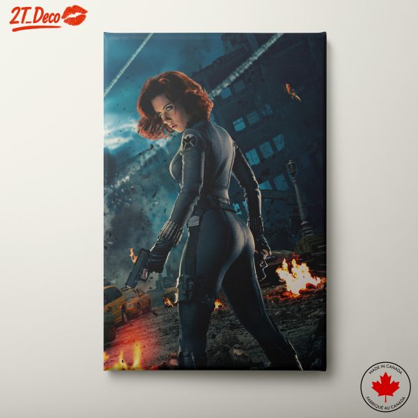 Dynamic Marvel Black Widow Action Art