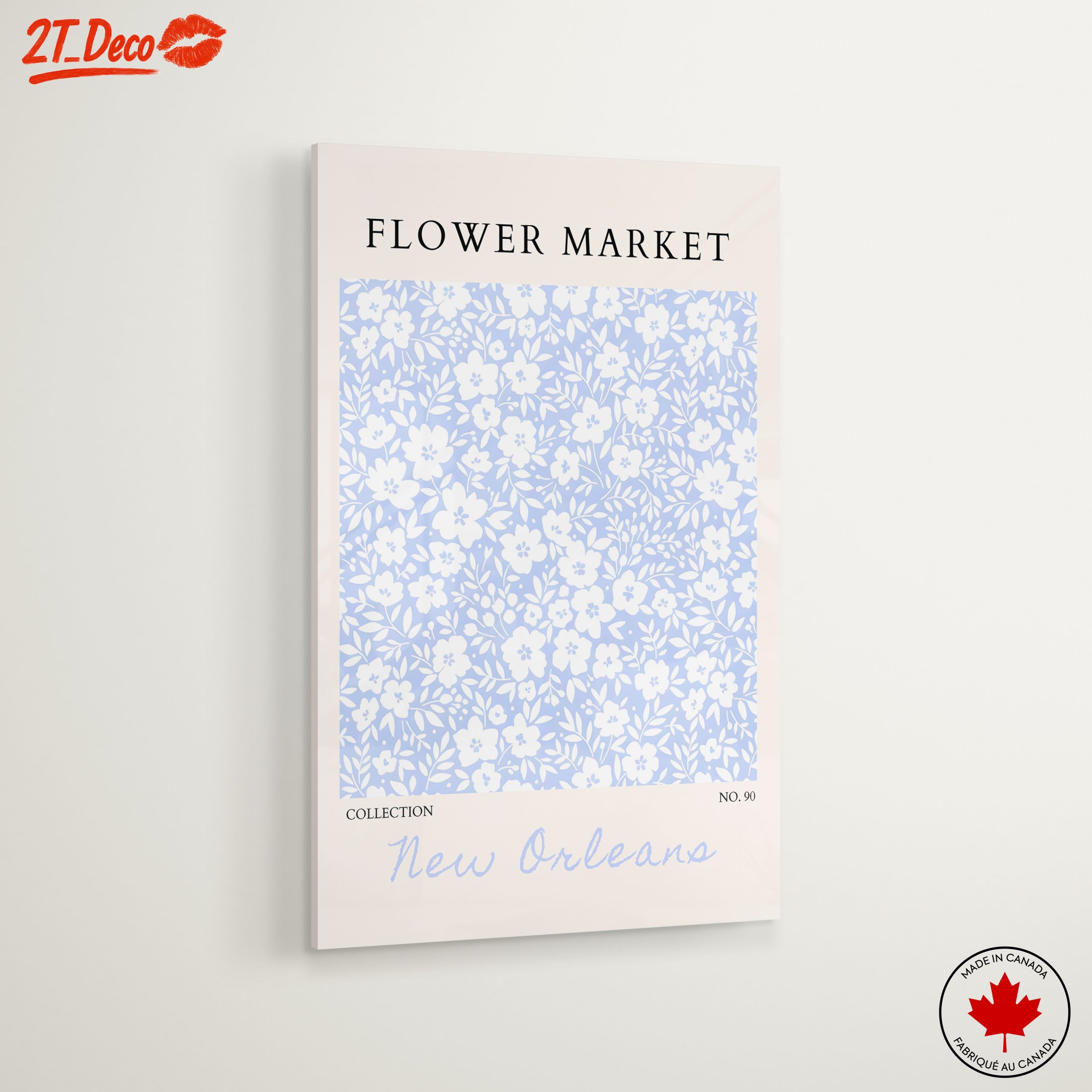 Delicate Floral Pattern in Soft Blue - Image 6