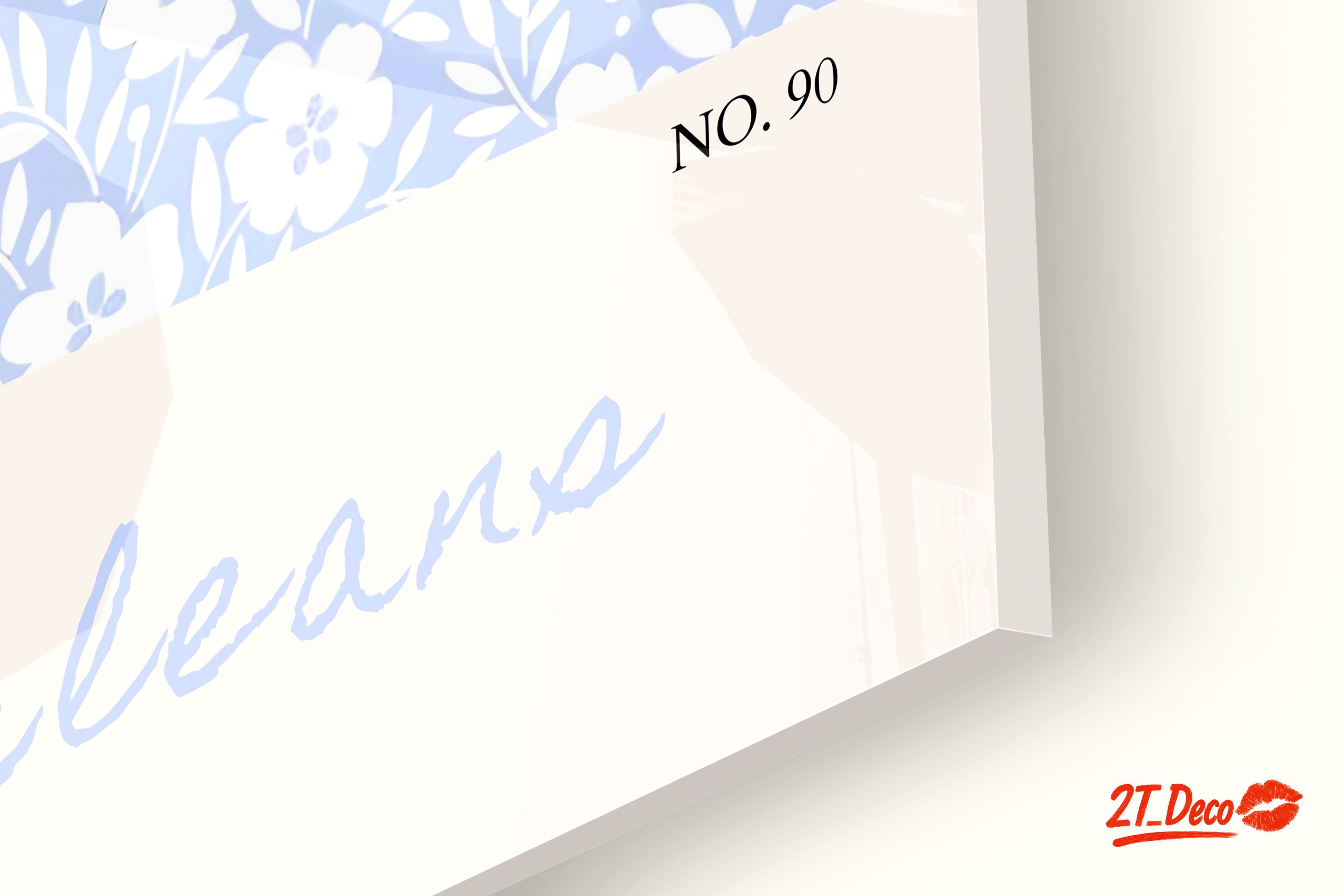 Delicate Floral Pattern in Soft Blue - Image 9