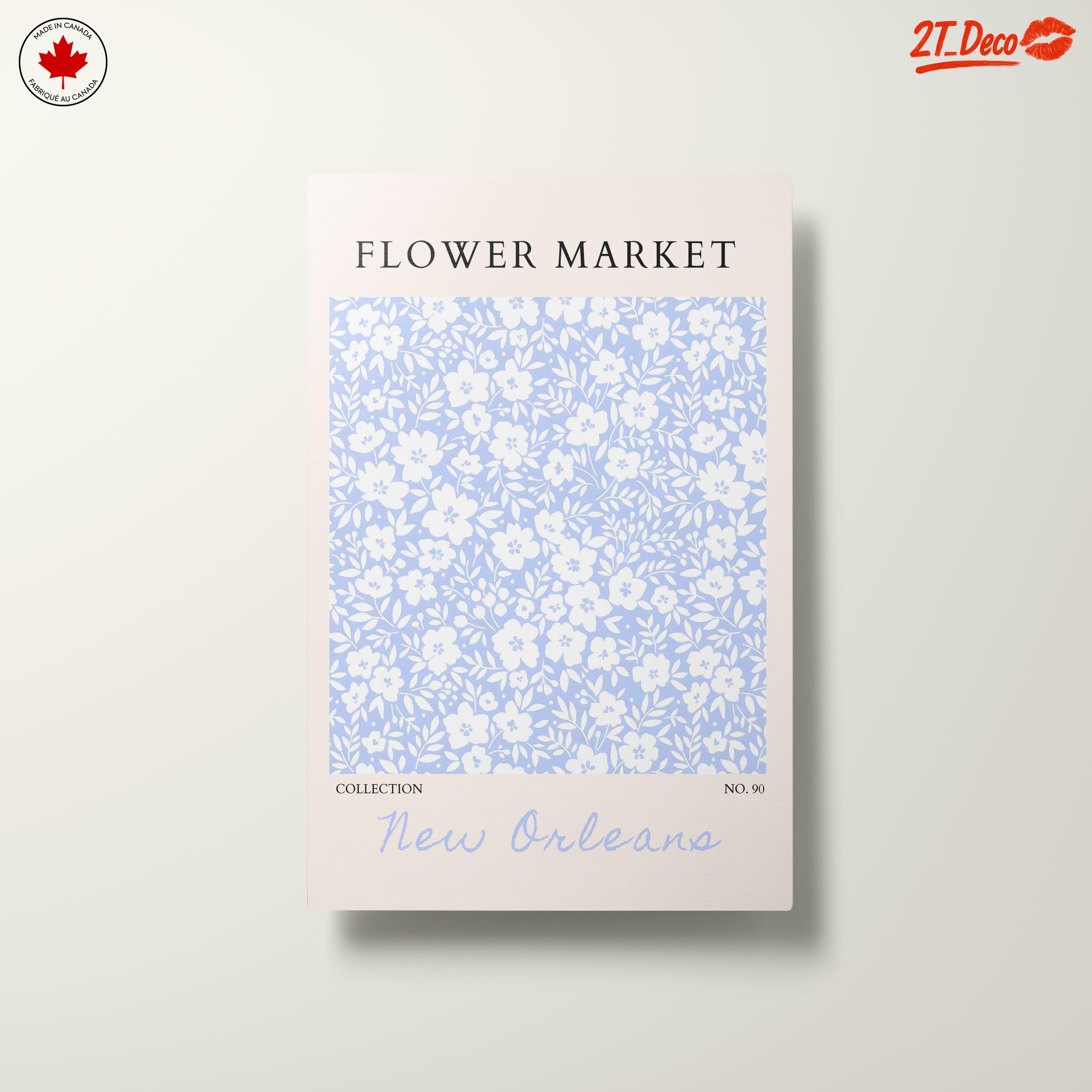 Delicate Floral Pattern in Soft Blue - Image 10