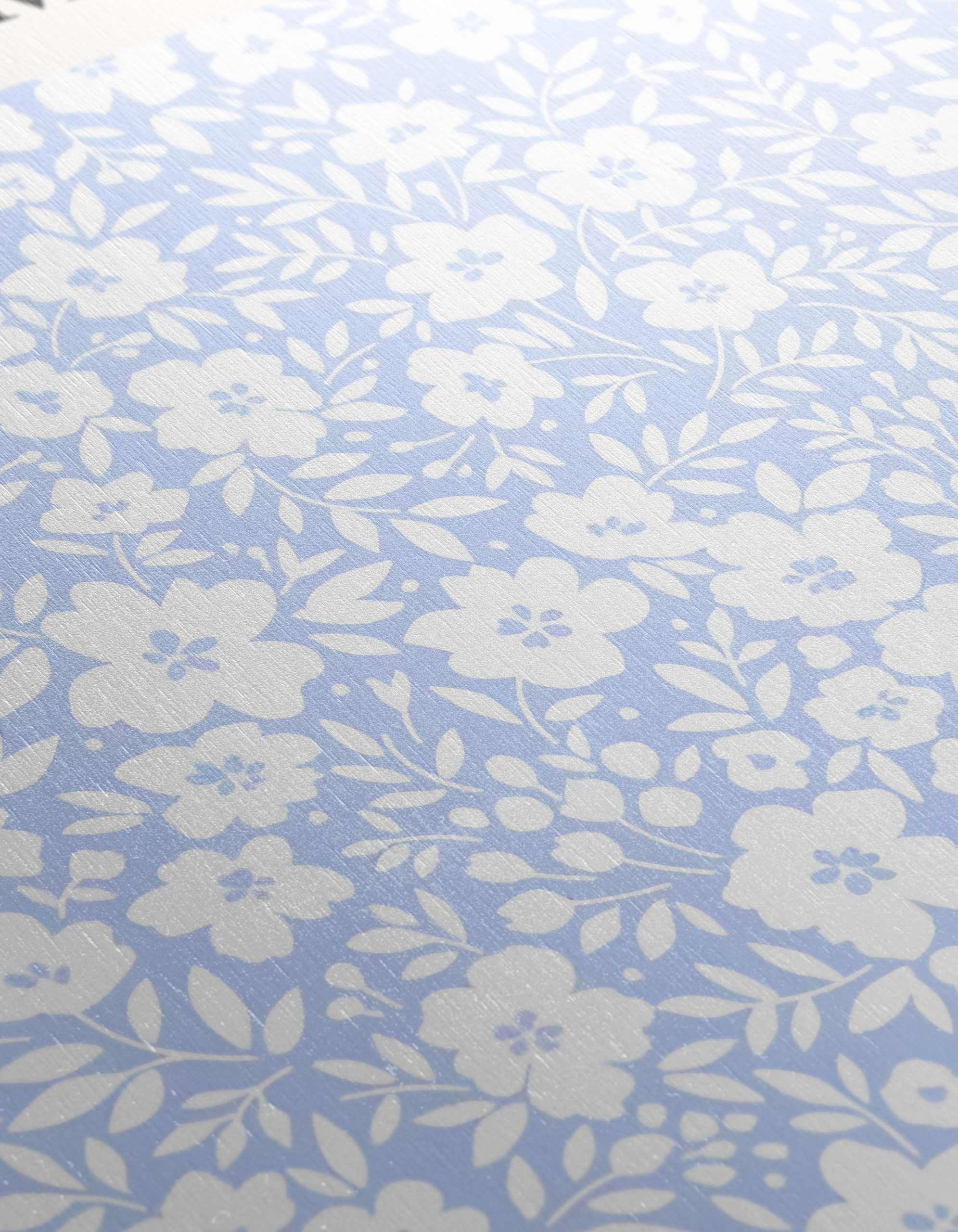 Delicate Floral Pattern in Soft Blue - Image 12