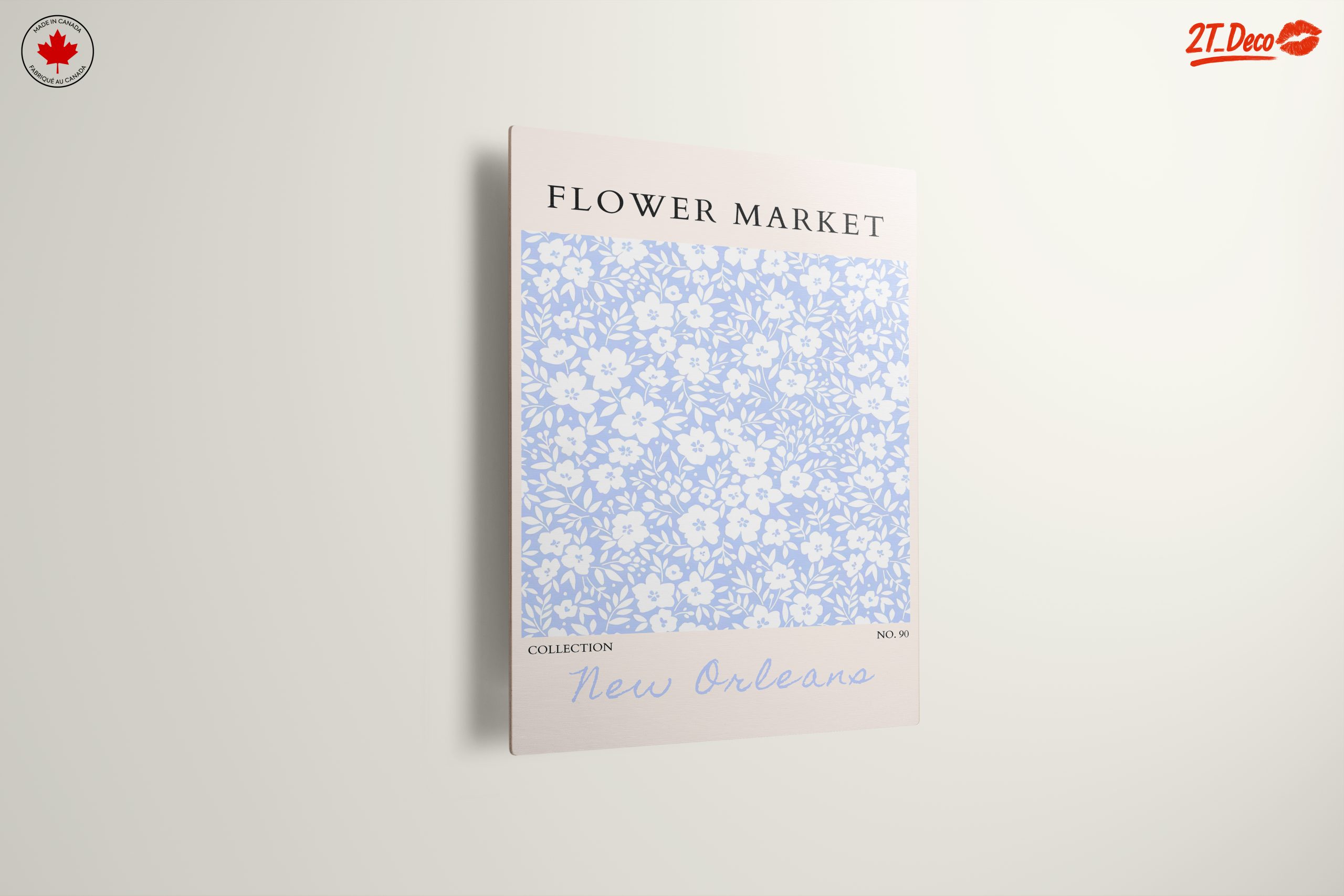 Delicate Floral Pattern in Soft Blue - Image 13