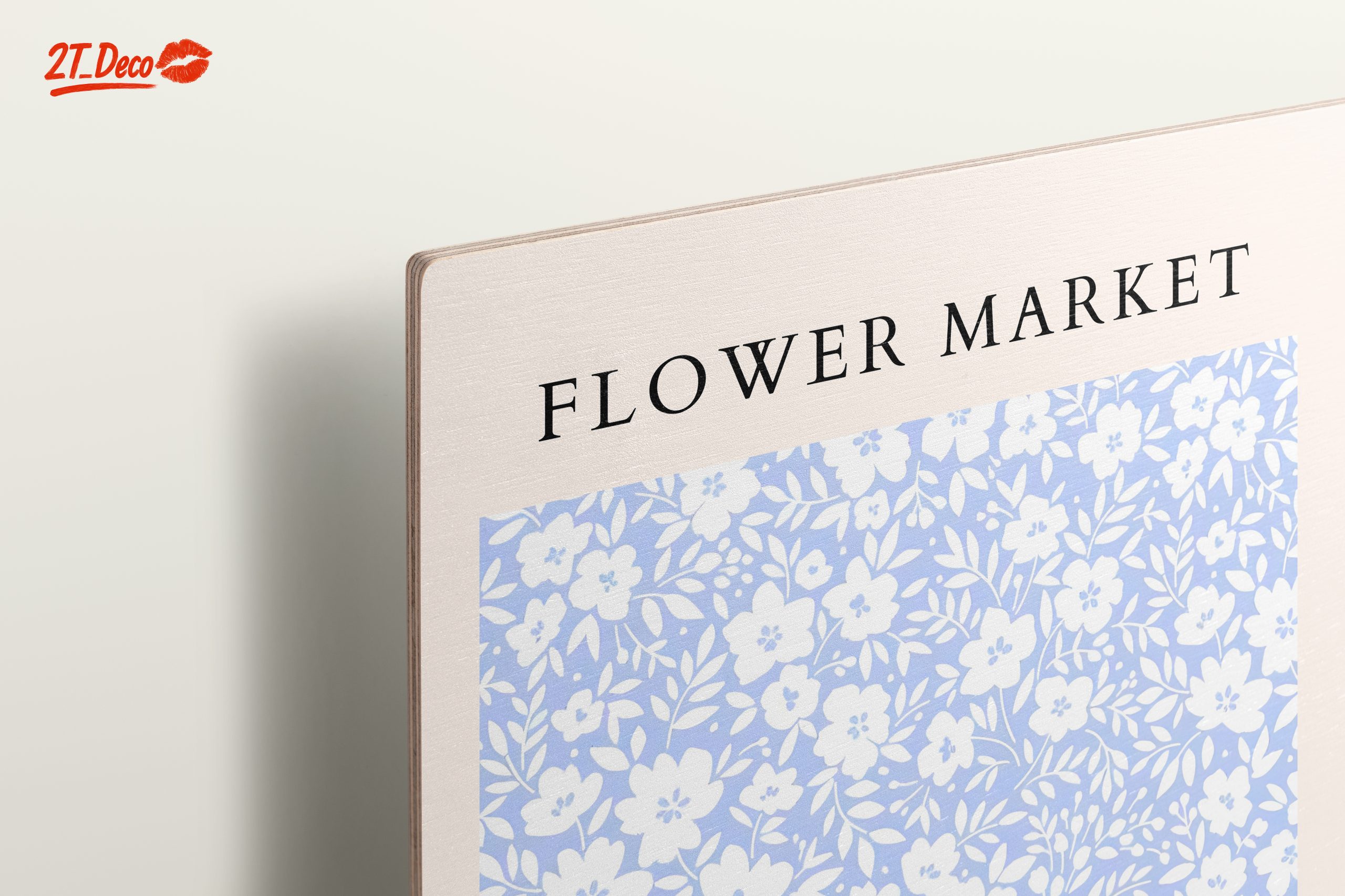 Delicate Floral Pattern in Soft Blue - Image 15
