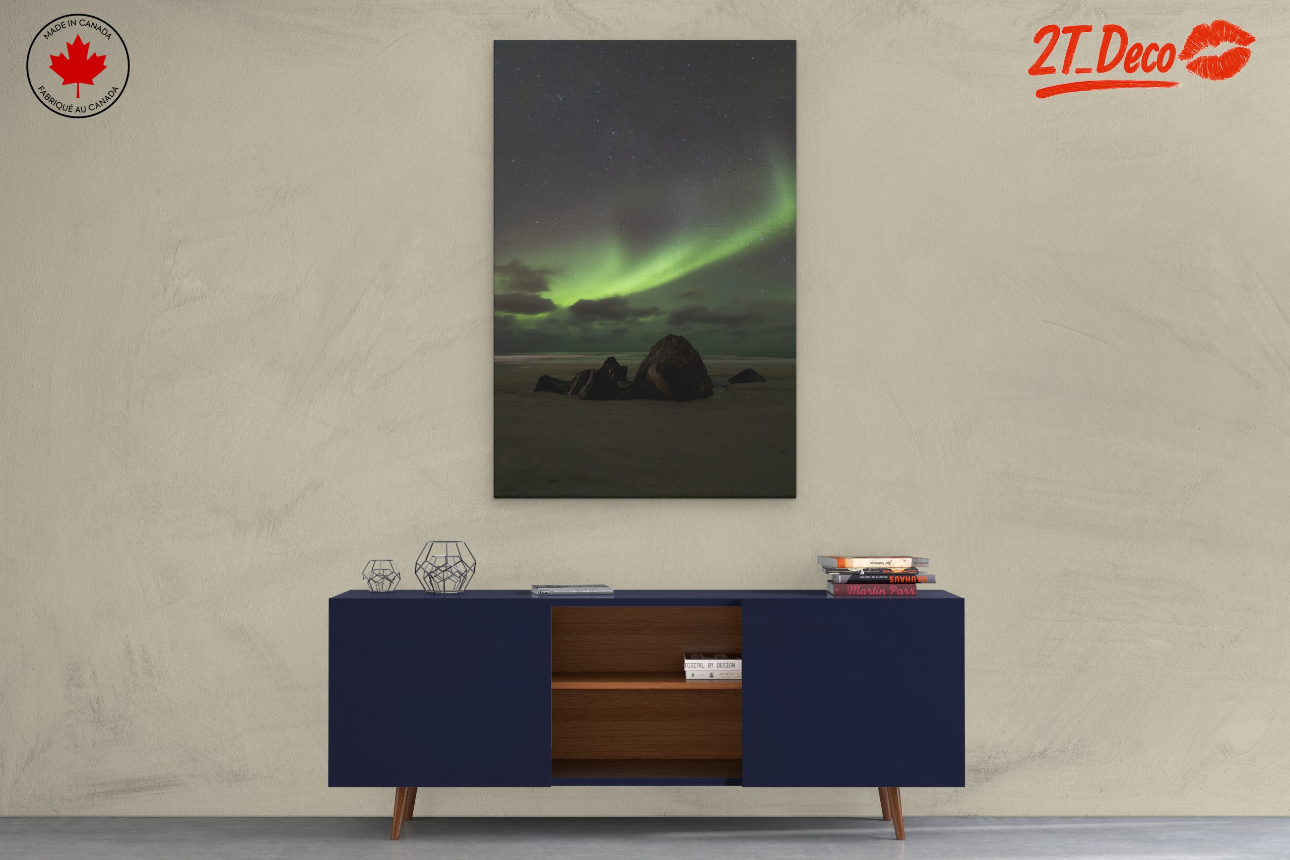 Aurora Borealis Over Serene Beach - Image 3