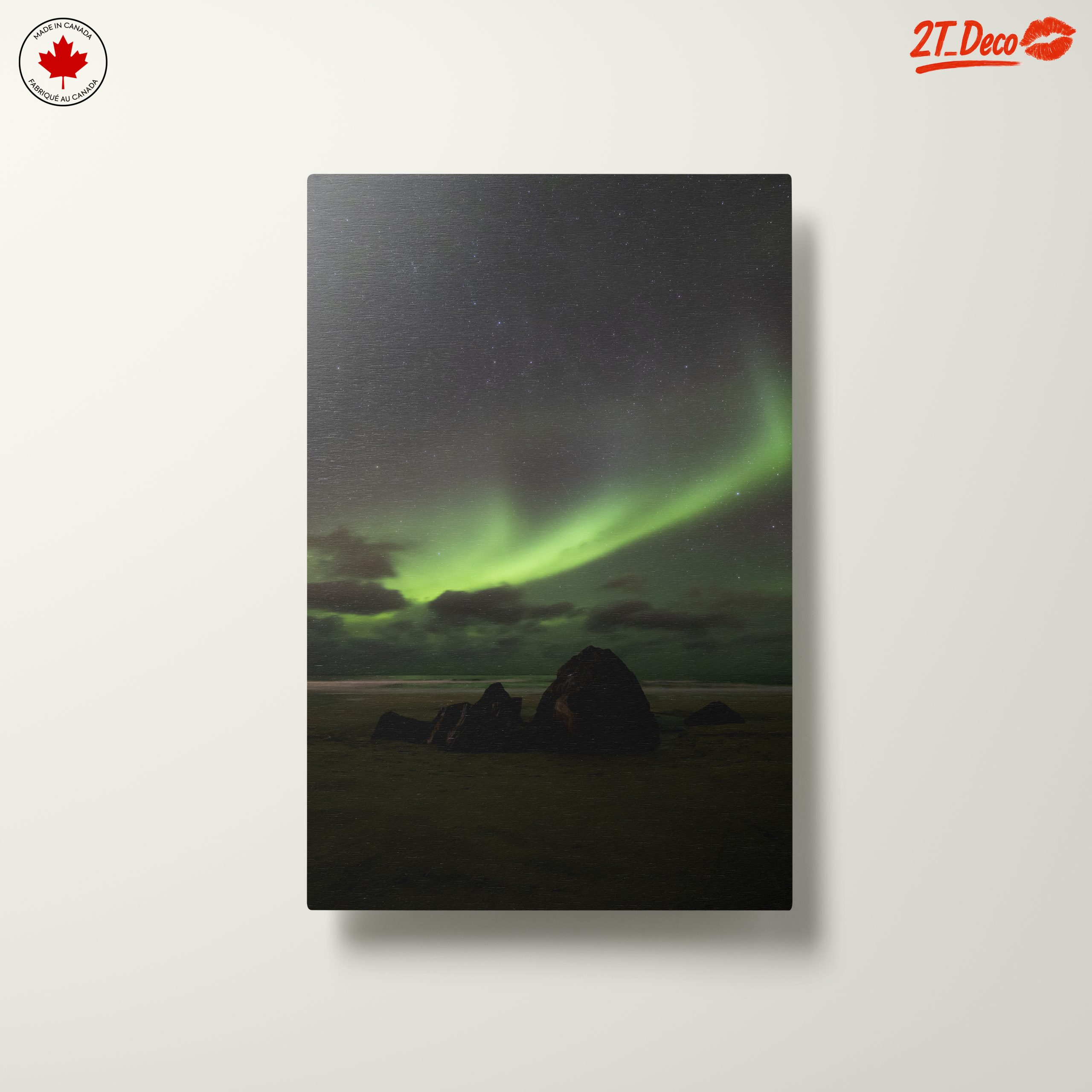 Aurora Borealis Over Serene Beach - Image 10
