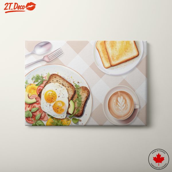 Vibrant Breakfast Abstract Art