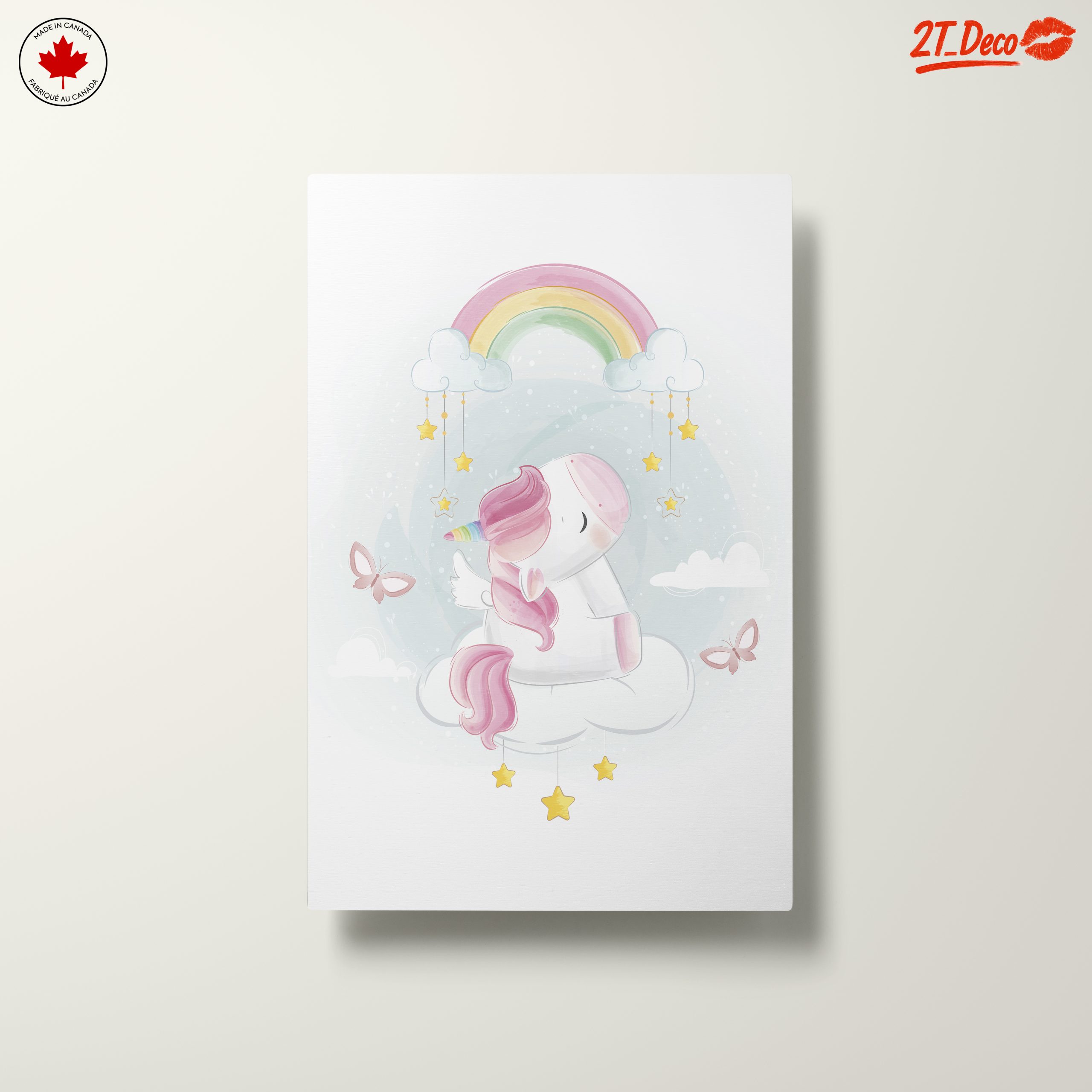Magical Unicorn Art with Rainbow and Clouds - Image 10
