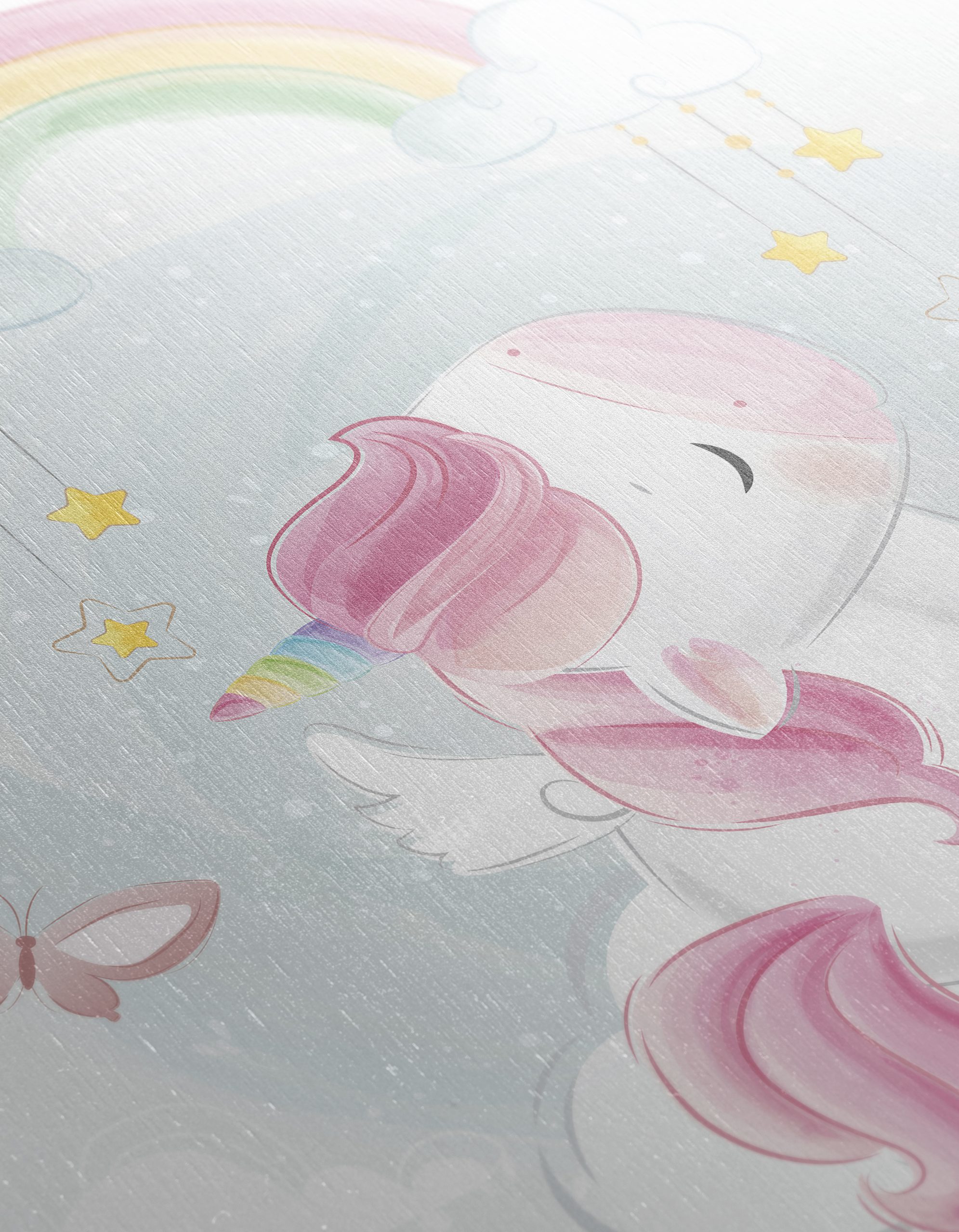 Magical Unicorn Art with Rainbow and Clouds - Image 12
