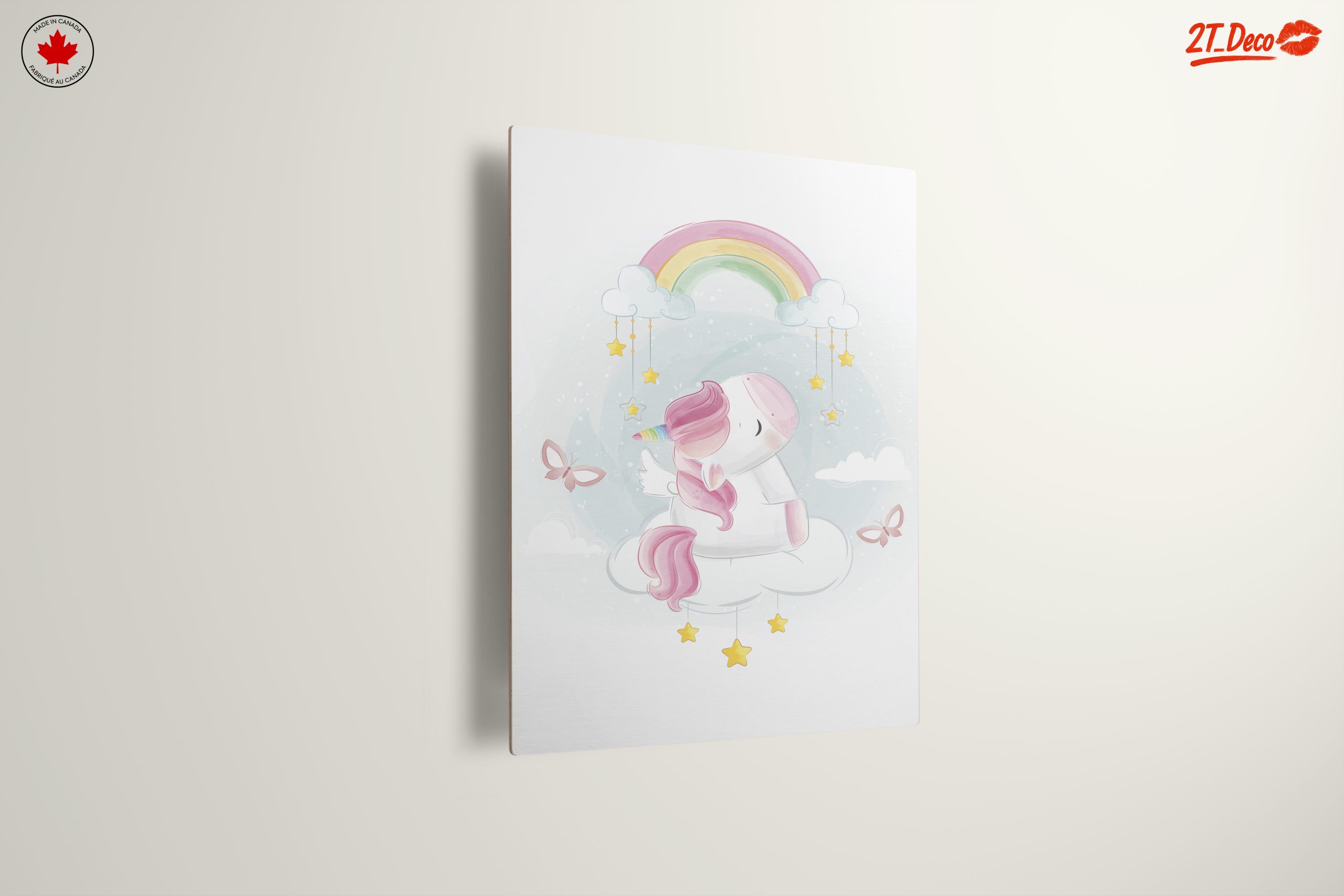 Magical Unicorn Art with Rainbow and Clouds - Image 13