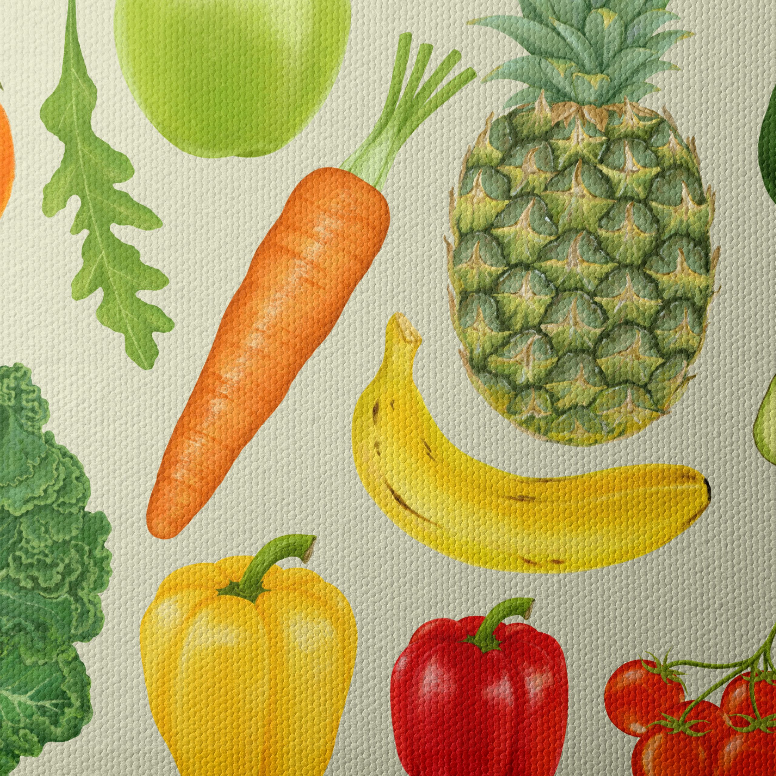 Colorful Abstract Representation of Fruits and Vegetables - Image 4