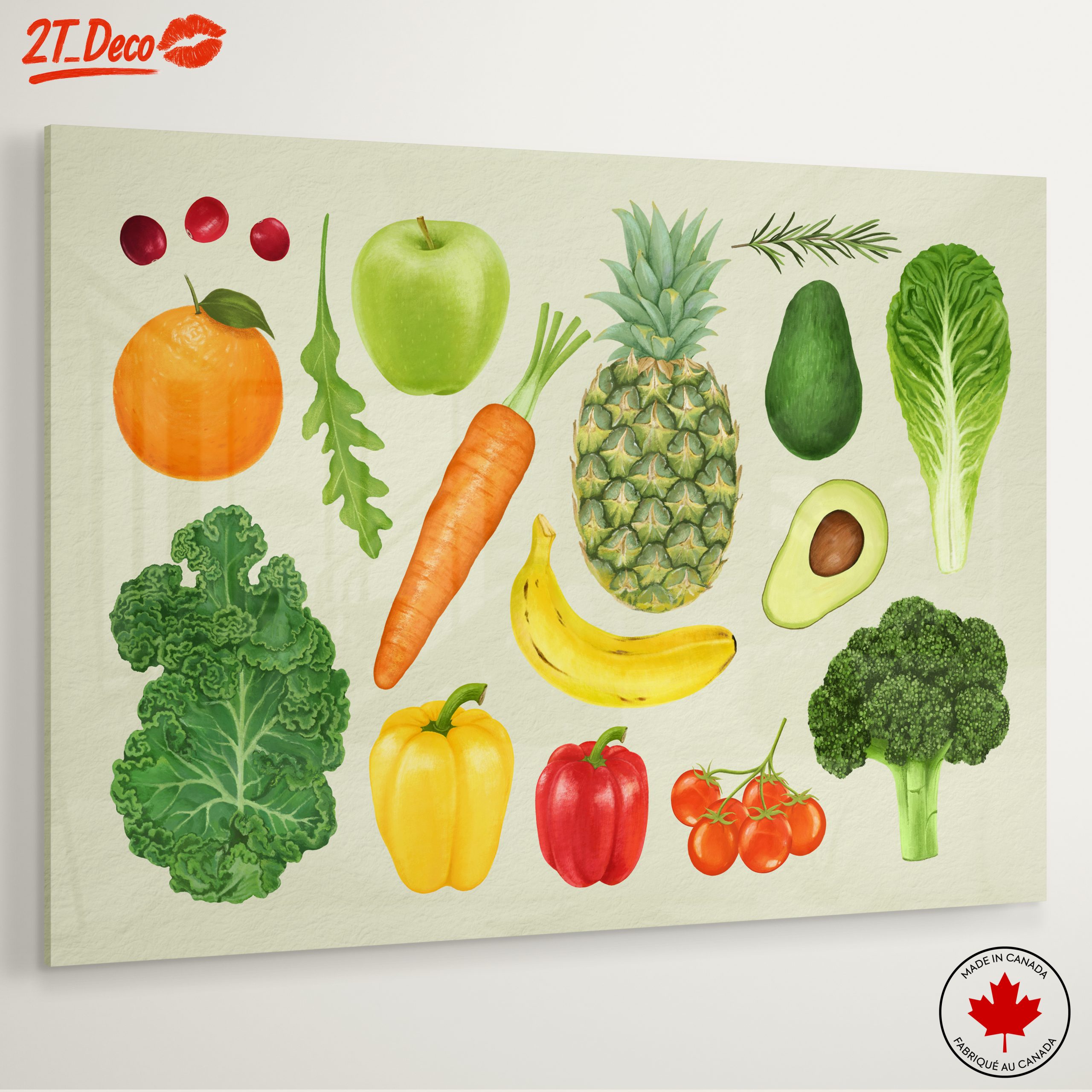 Colorful Abstract Representation of Fruits and Vegetables - Image 6