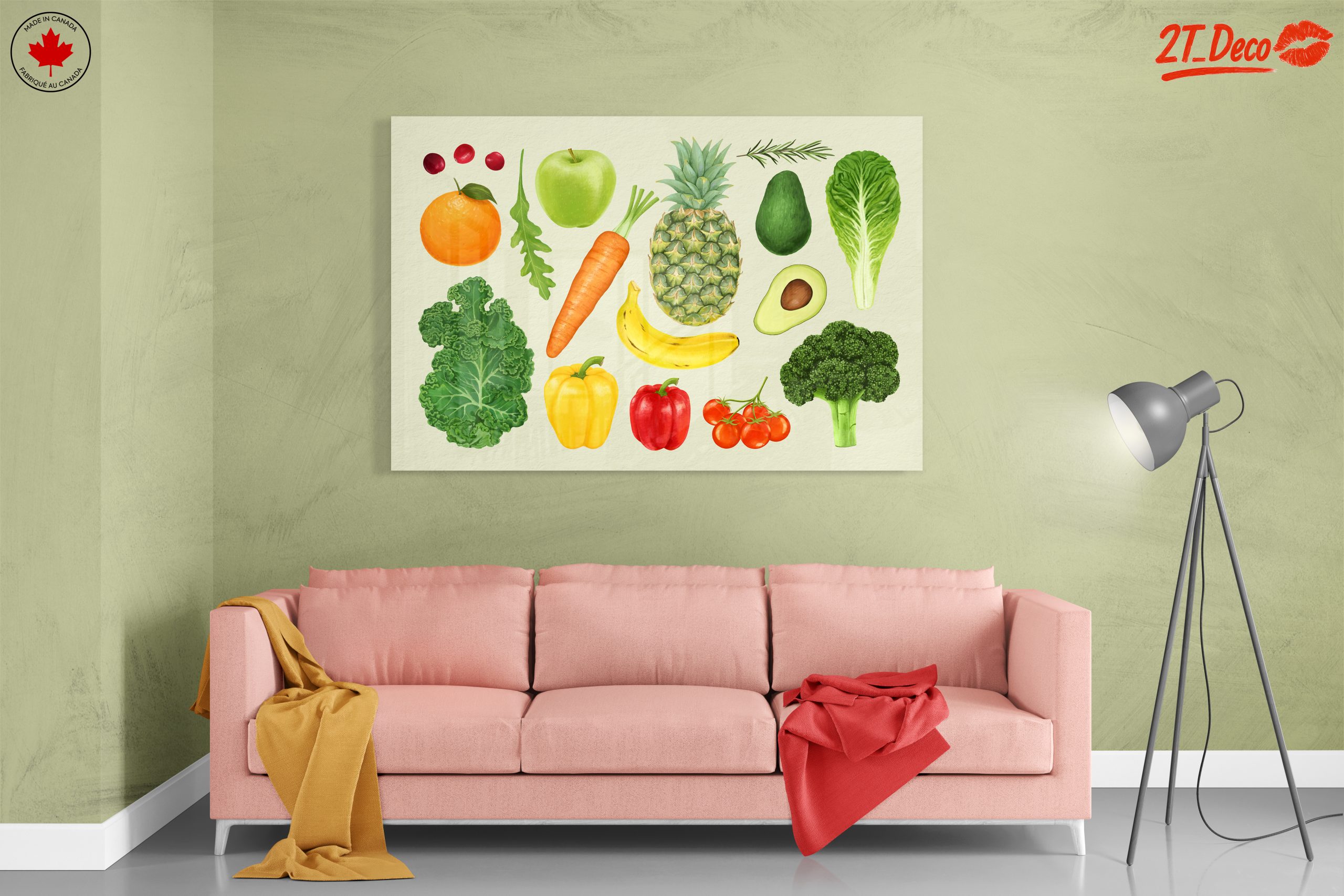 Colorful Abstract Representation of Fruits and Vegetables - Image 7