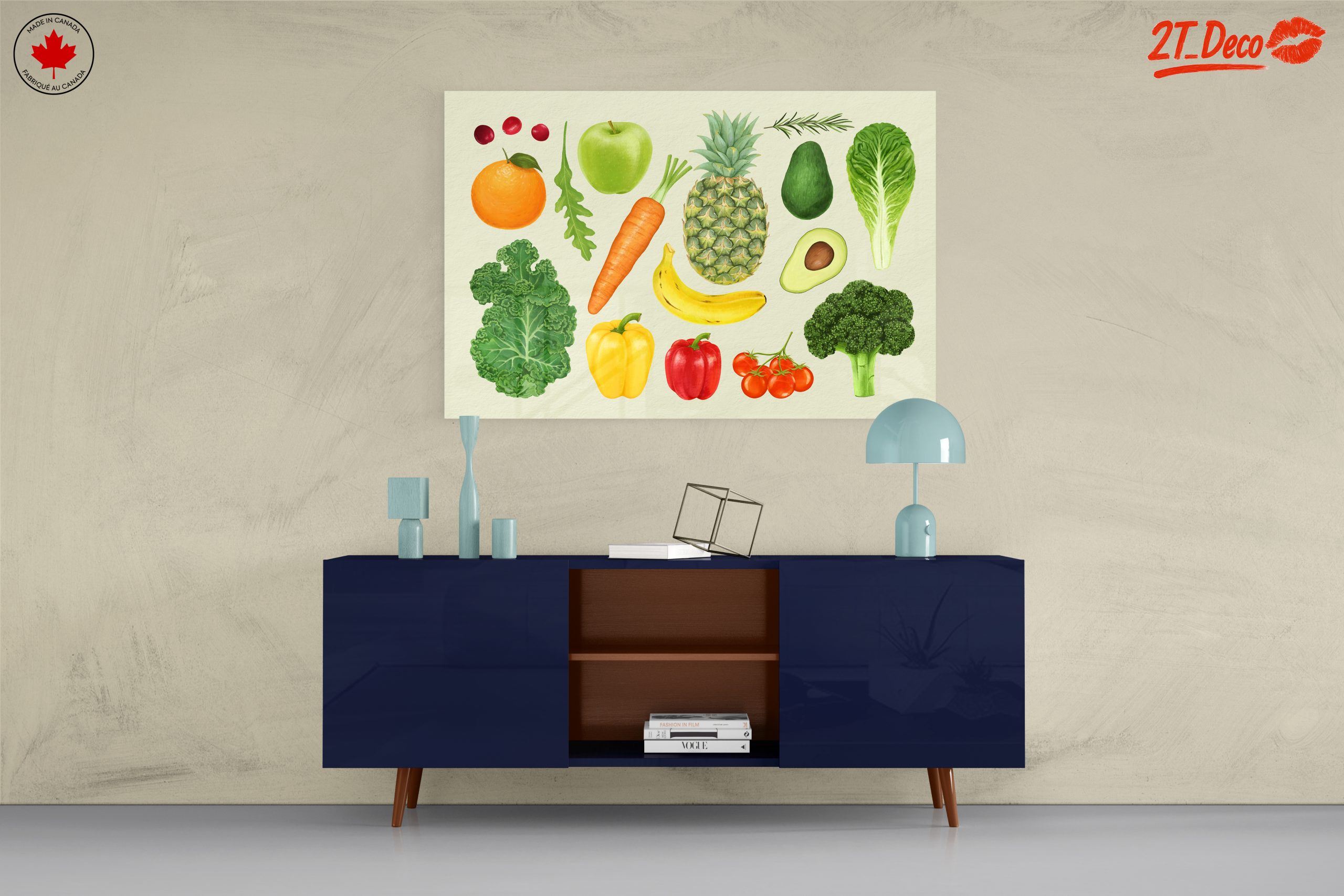 Colorful Abstract Representation of Fruits and Vegetables - Image 8
