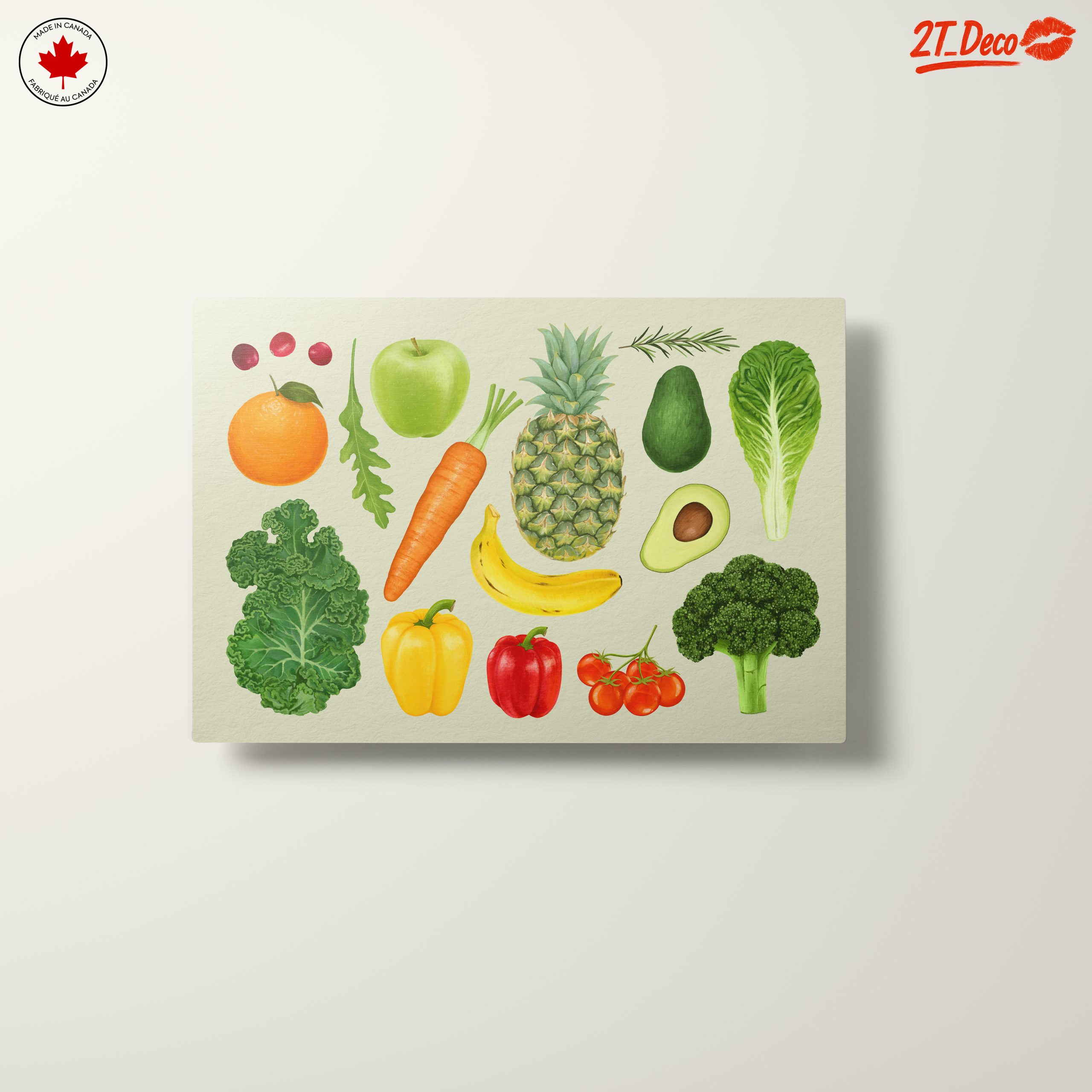 Colorful Abstract Representation of Fruits and Vegetables - Image 10