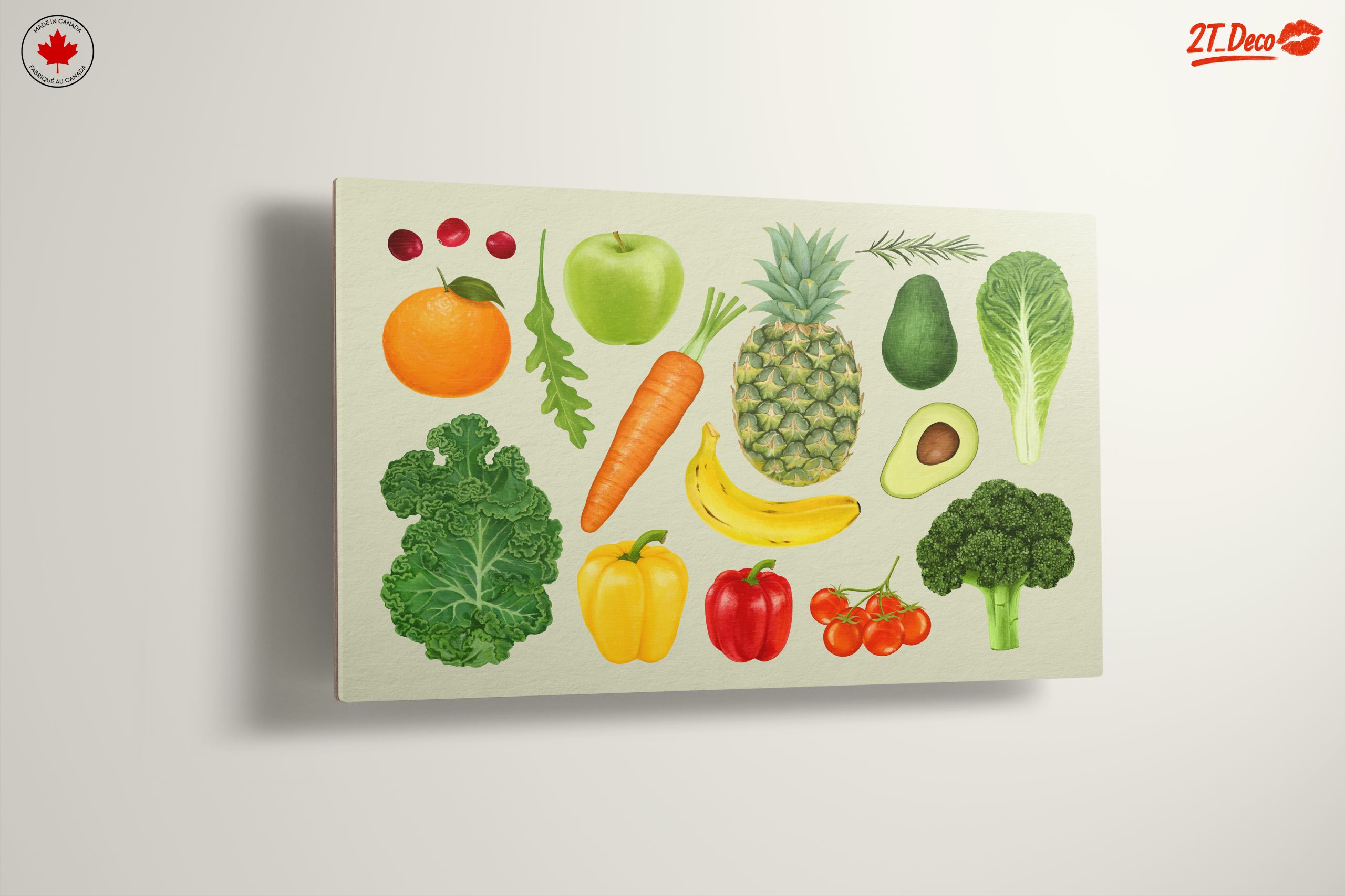 Colorful Abstract Representation of Fruits and Vegetables - Image 13