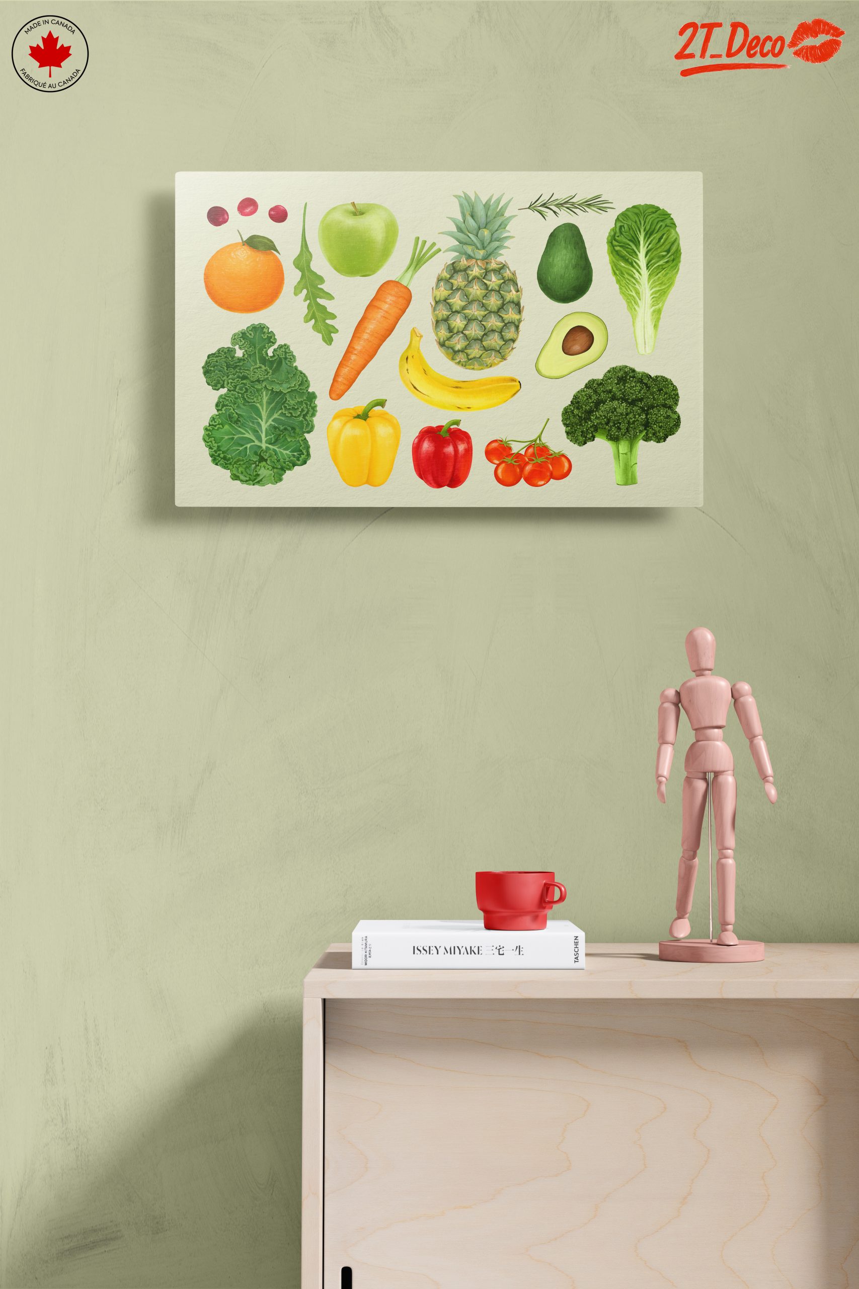 Colorful Abstract Representation of Fruits and Vegetables - Image 14
