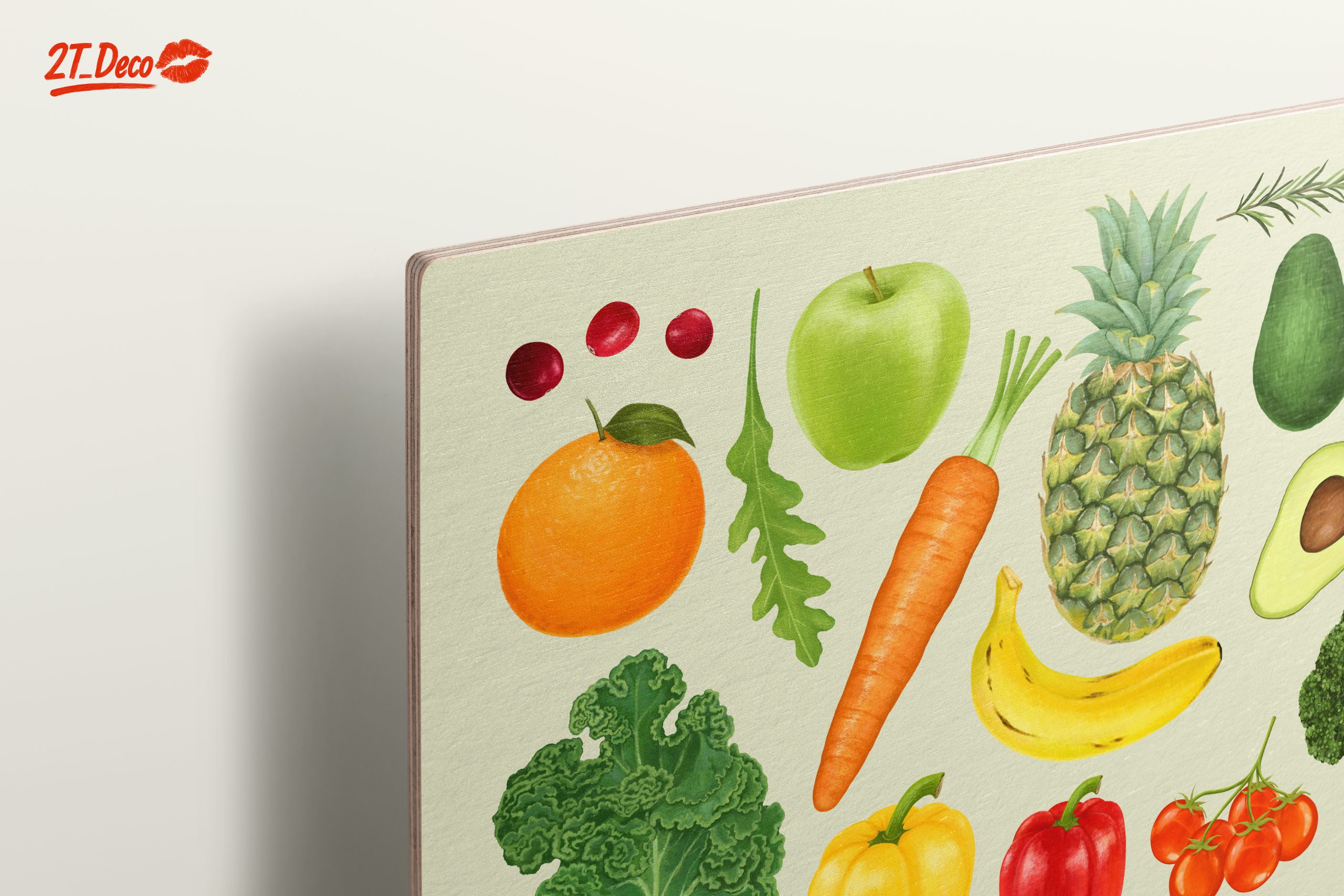Colorful Abstract Representation of Fruits and Vegetables - Image 15