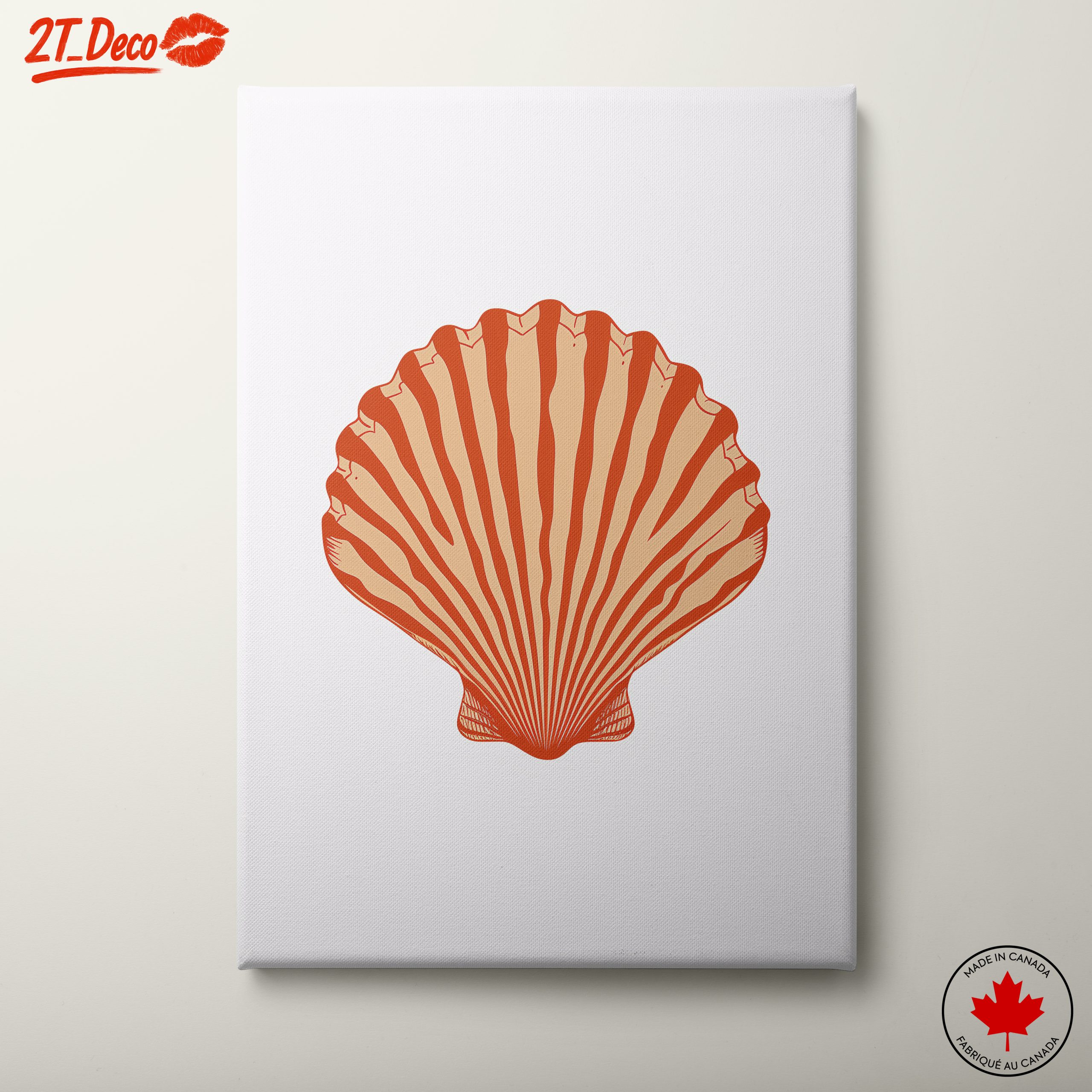 Stylized Abstract Shell Art
