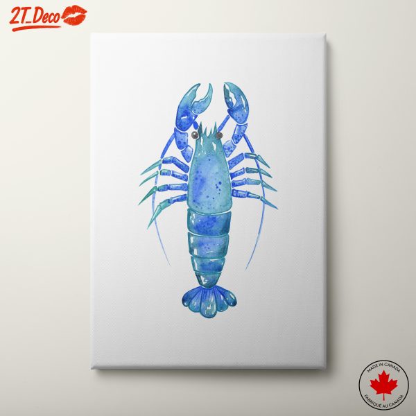 Vibrant Lobster Watercolor Artwork
