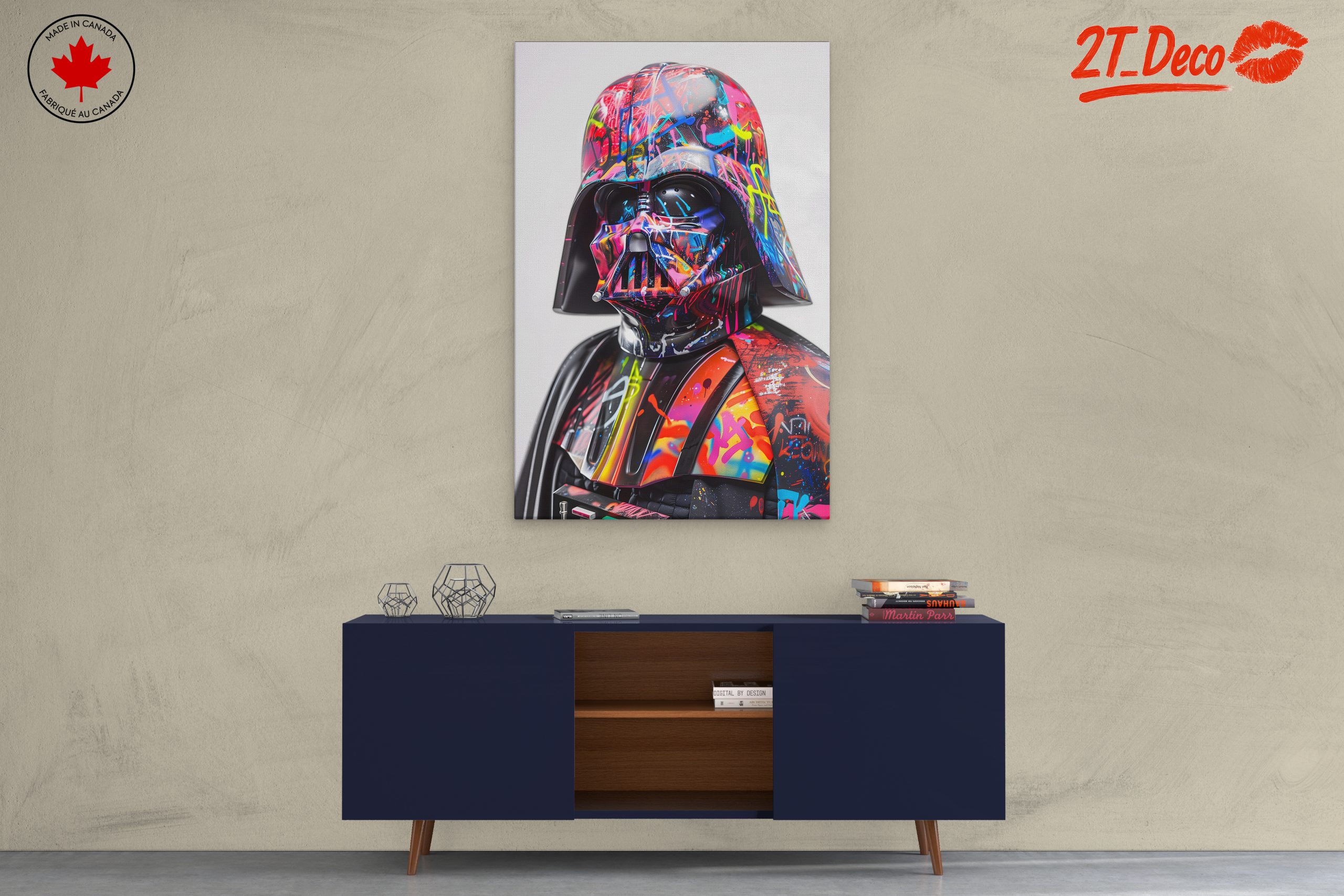Colorful Stylized Darth Vader Art - Image 3
