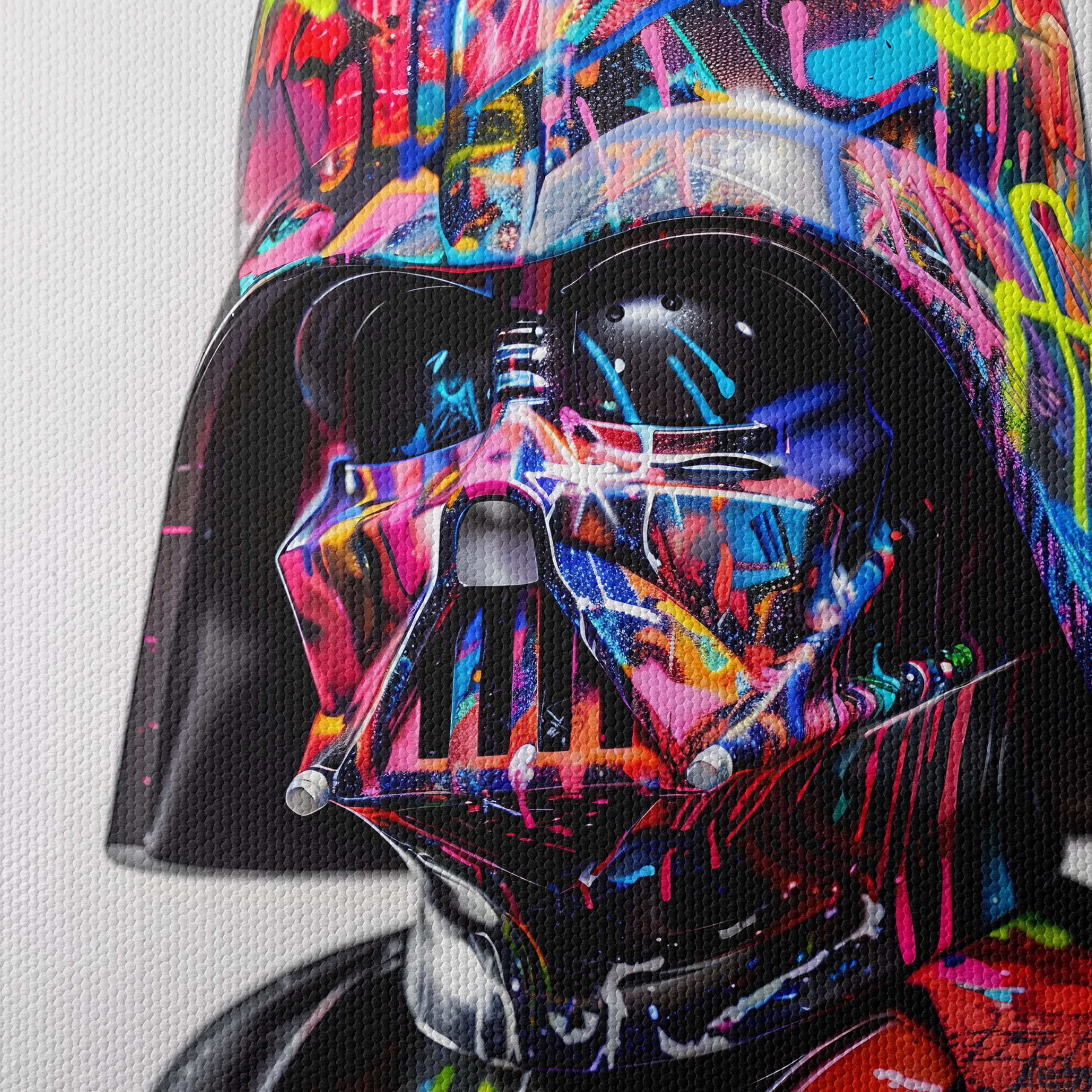 Colorful Stylized Darth Vader Art - Image 4