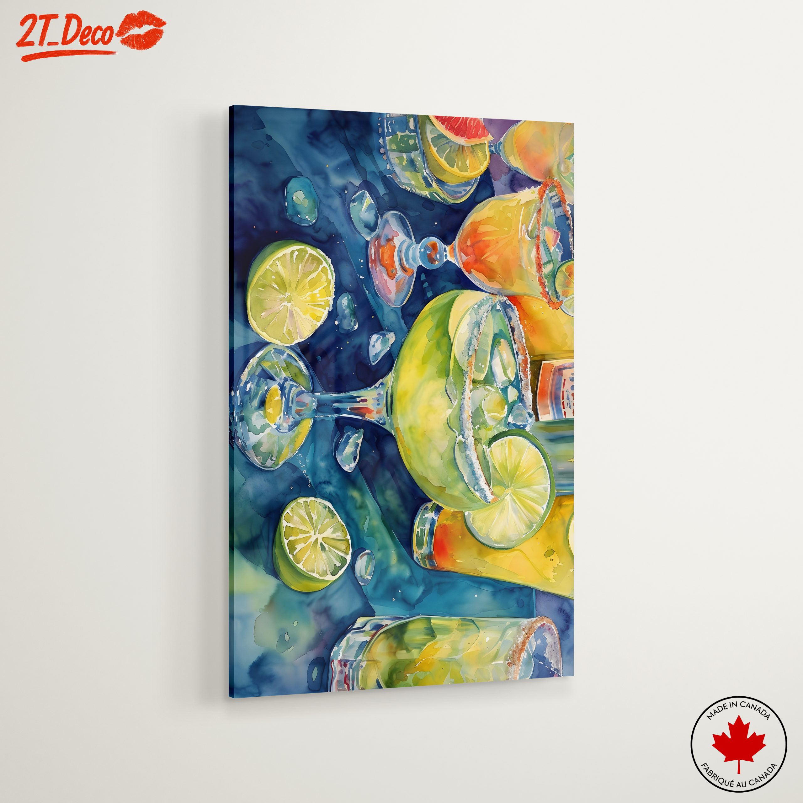 Colorful Beverage Artwork with Fresh Fruits - Image 6