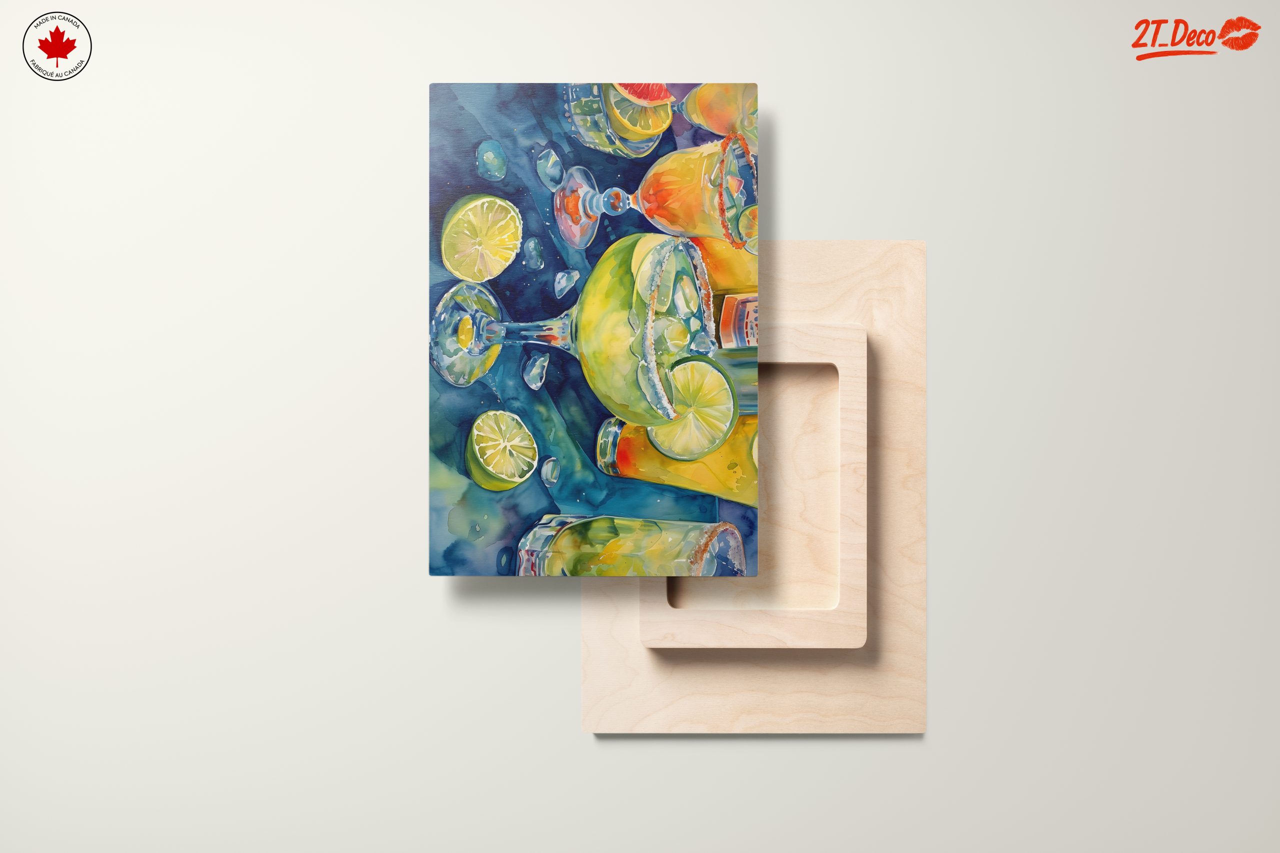 Colorful Beverage Artwork with Fresh Fruits - Image 11