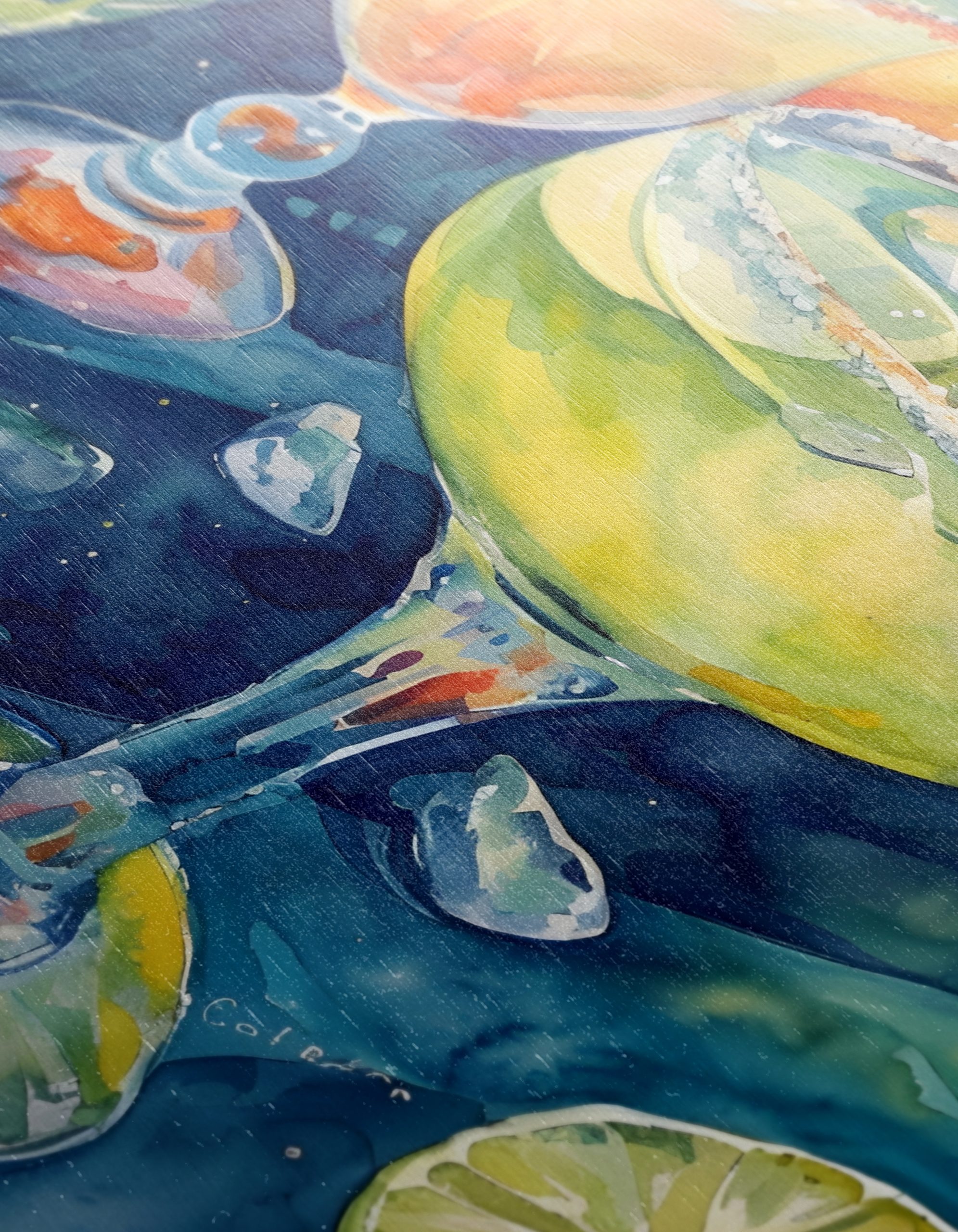 Colorful Beverage Artwork with Fresh Fruits - Image 12