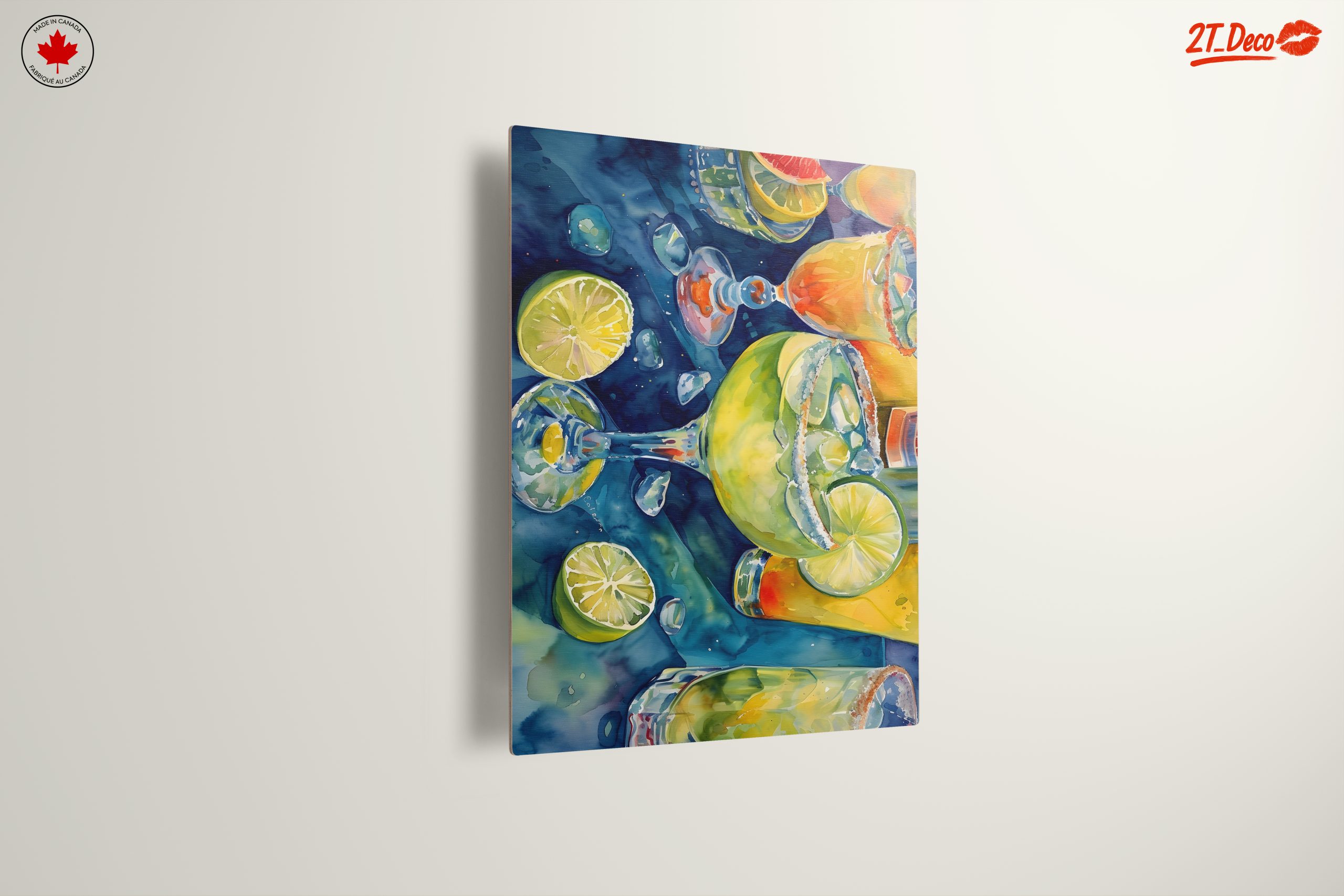 Colorful Beverage Artwork with Fresh Fruits - Image 13