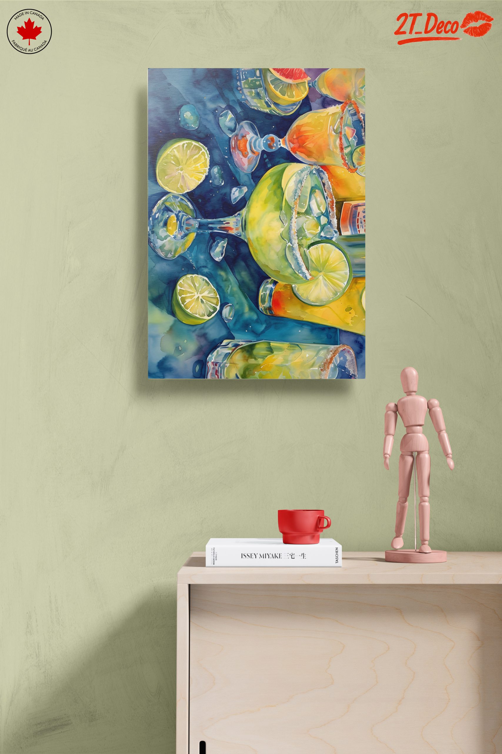 Colorful Beverage Artwork with Fresh Fruits - Image 14