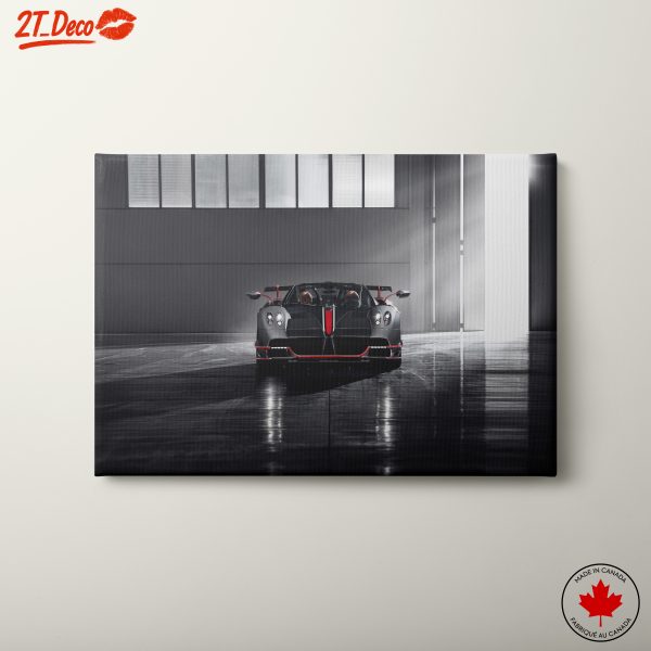 Sleek Black Classic Car Art 2