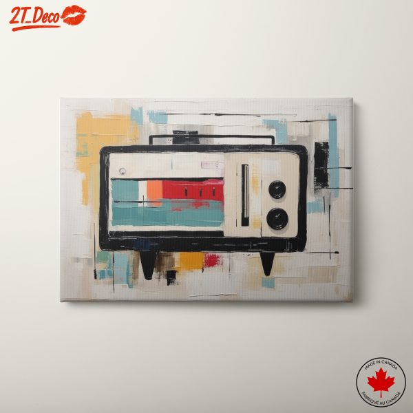 Retro Radio Contemporary Pop Art Piece