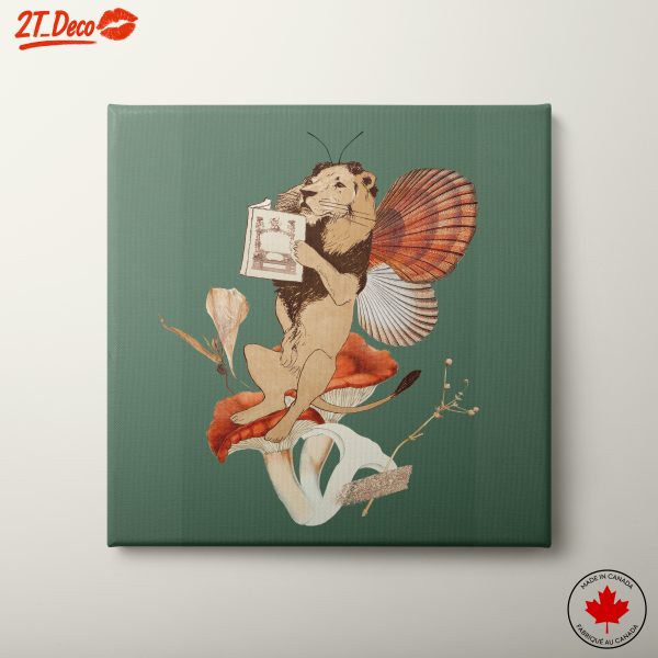 Lion With Butterfly Wings Illustration