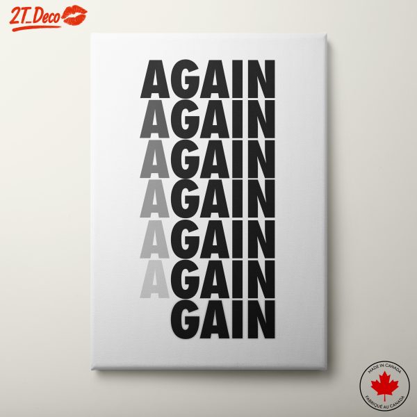 Bold Aesthetic Poster with Repeating Text
