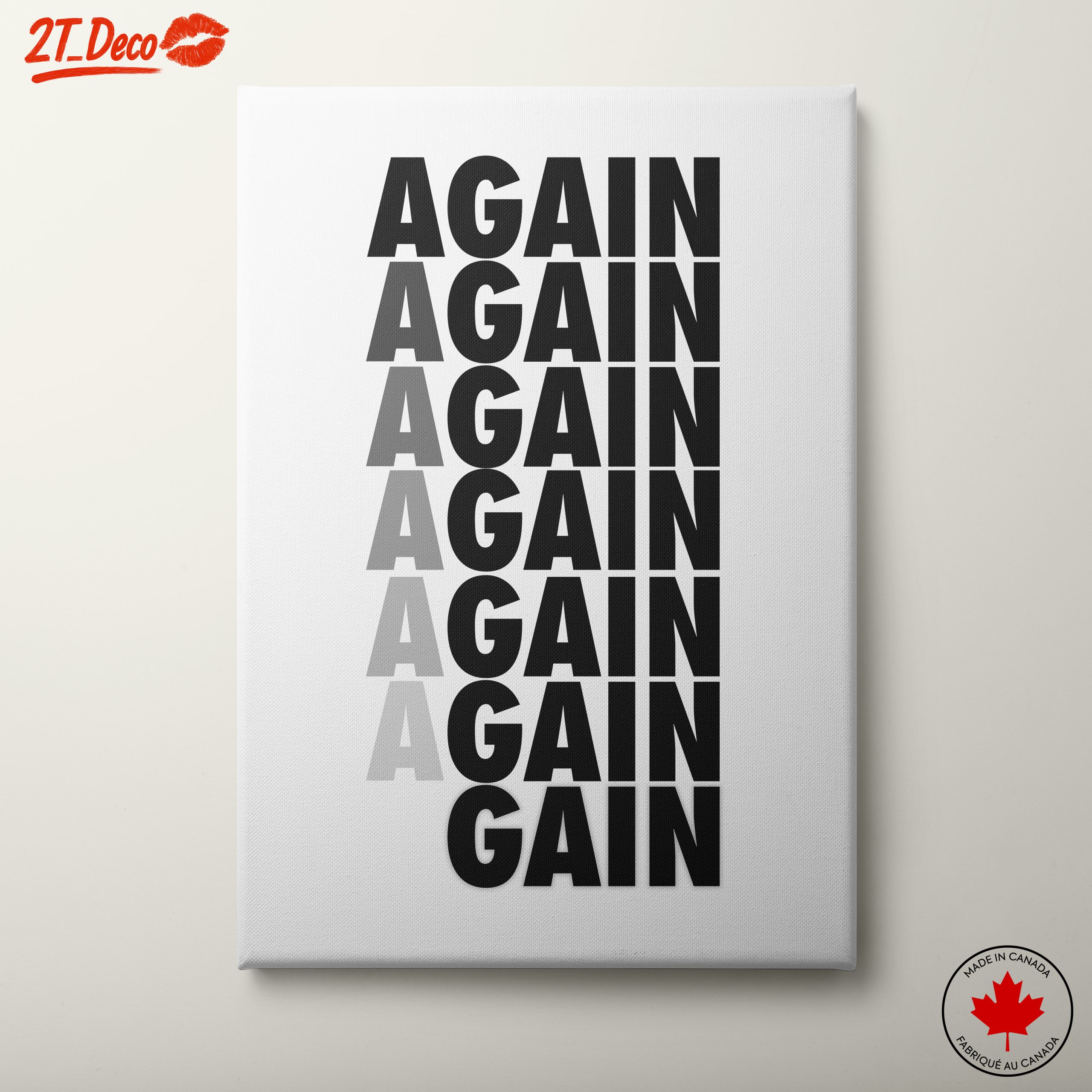 Bold Aesthetic Poster with Repeating Text