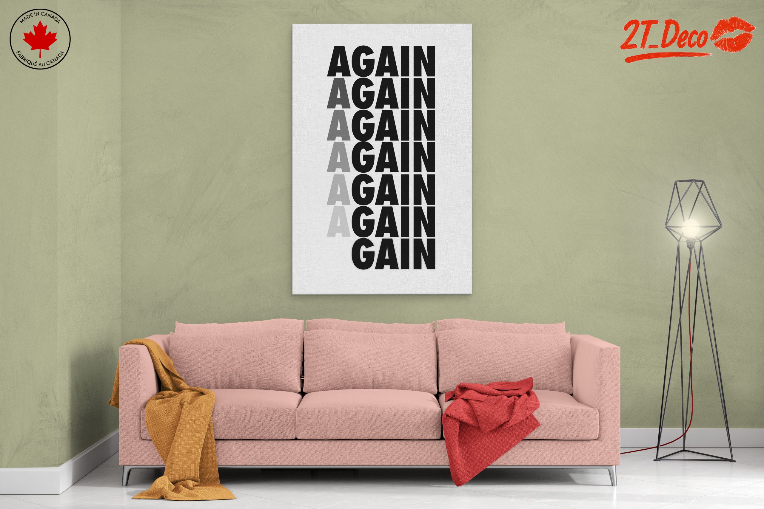 Bold Aesthetic Poster with Repeating Text - Image 2