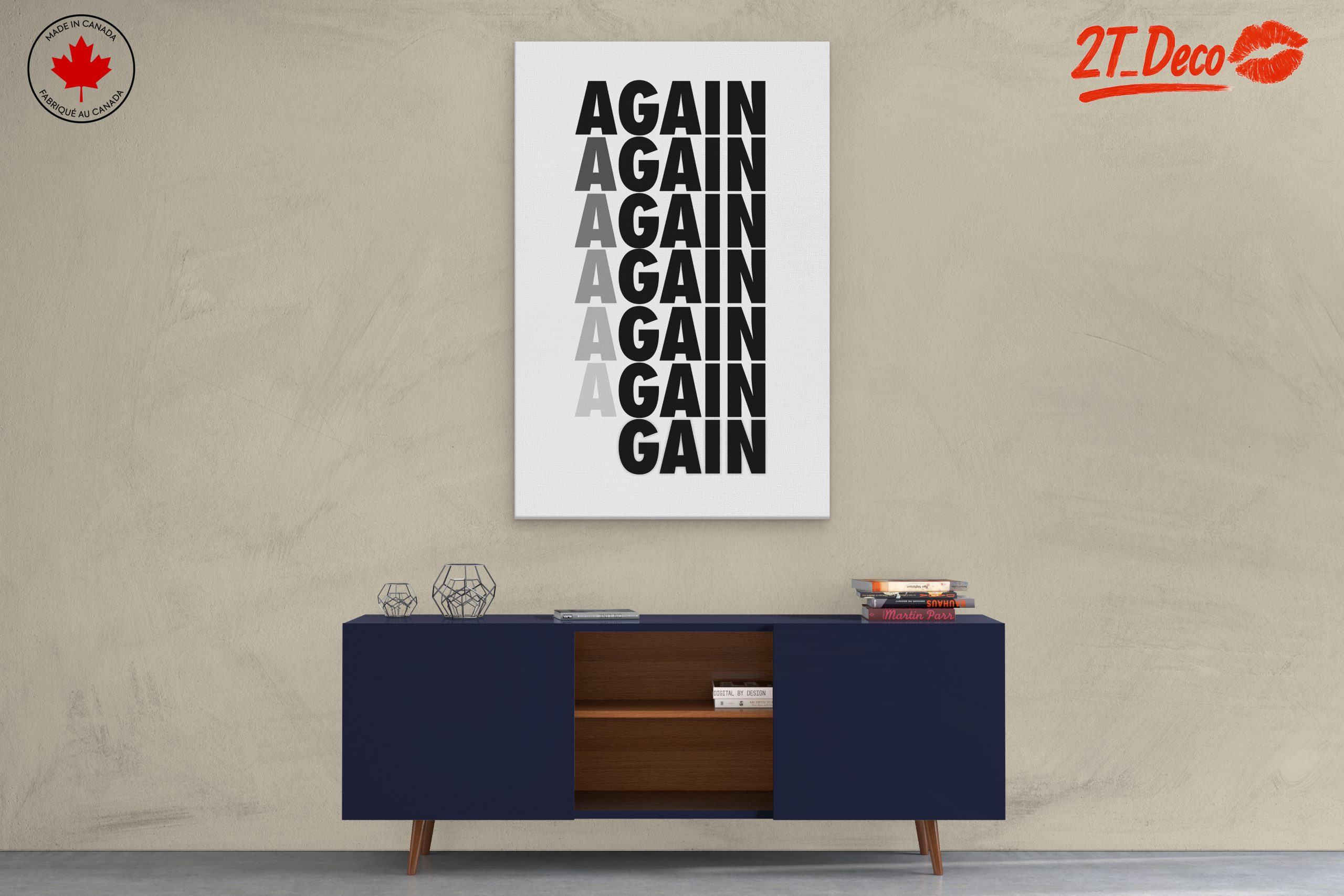 Bold Aesthetic Poster with Repeating Text - Image 3
