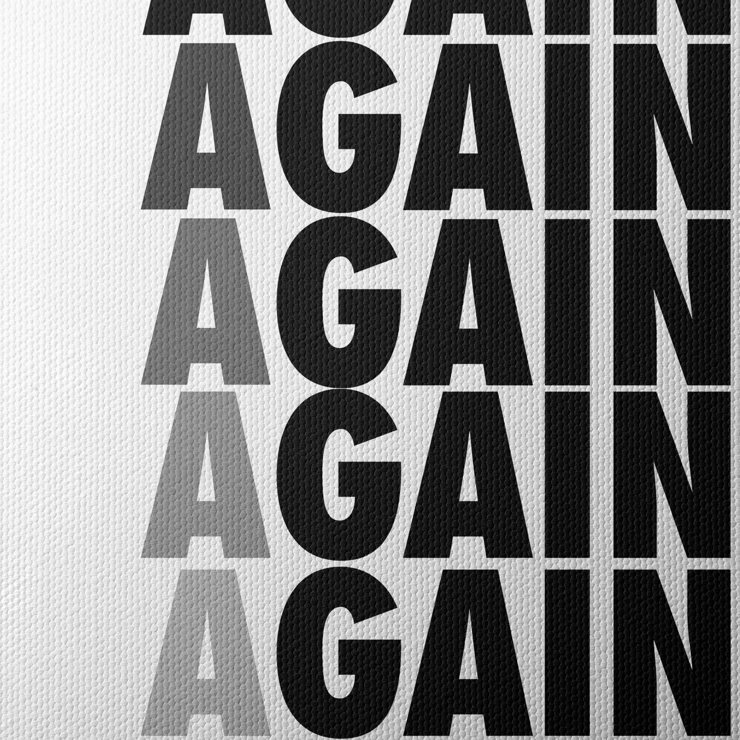 Bold Aesthetic Poster with Repeating Text - Image 4