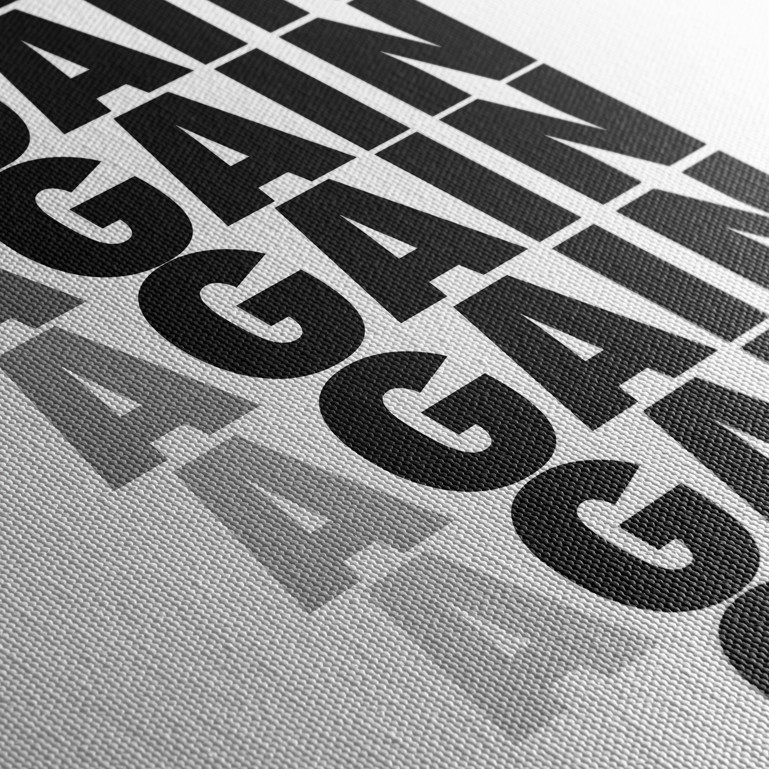 Bold Aesthetic Poster with Repeating Text - Image 5