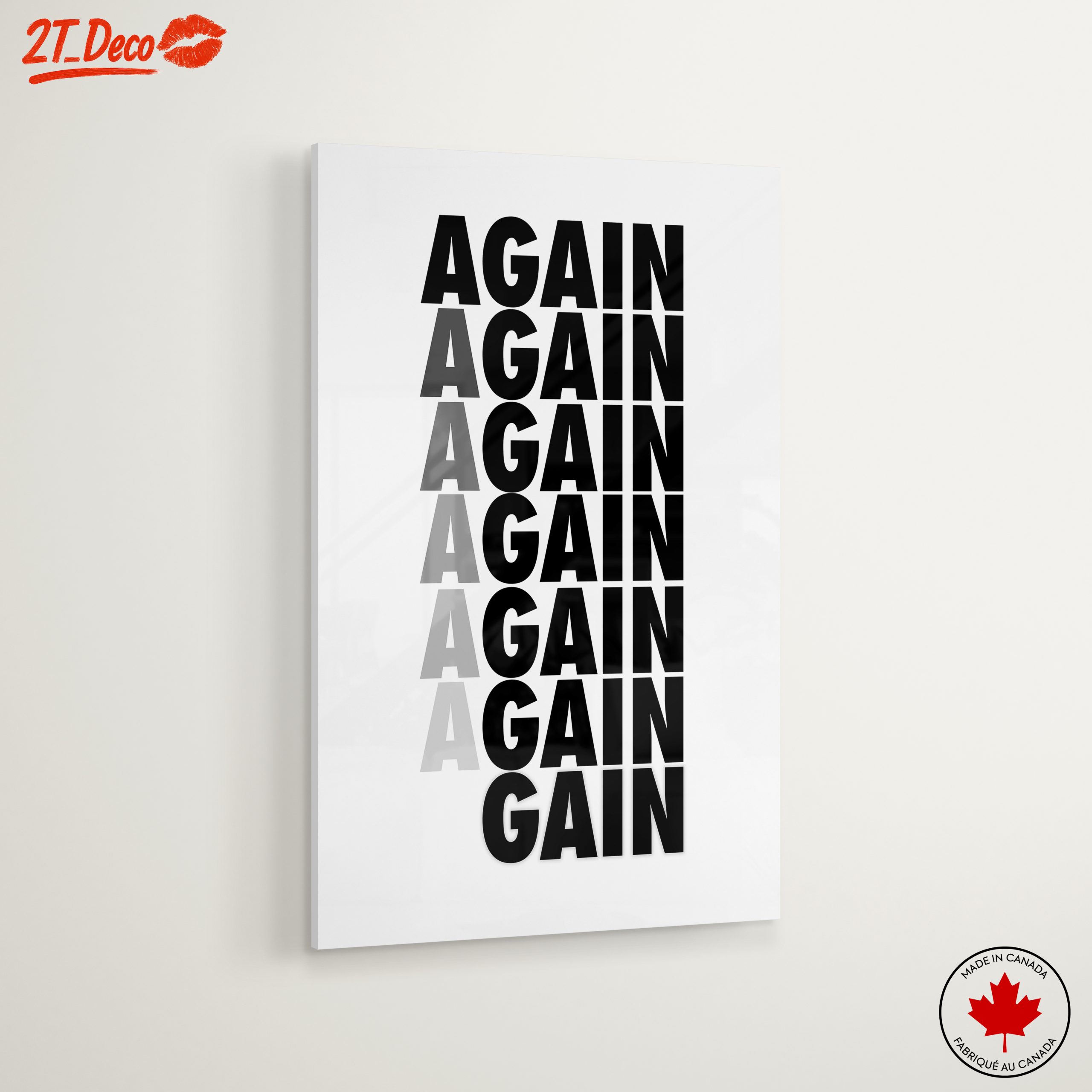 Bold Aesthetic Poster with Repeating Text - Image 6
