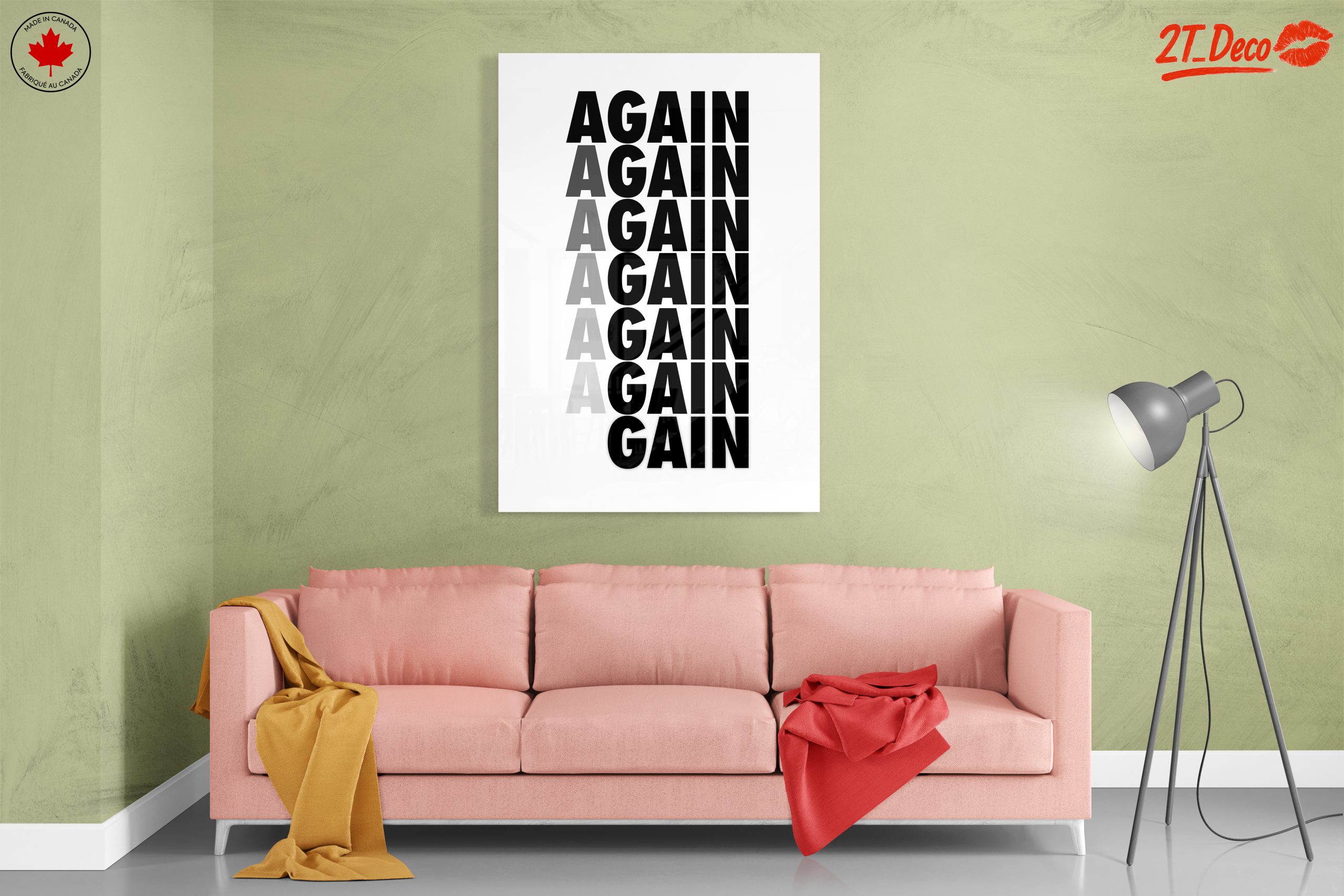 Bold Aesthetic Poster with Repeating Text - Image 7