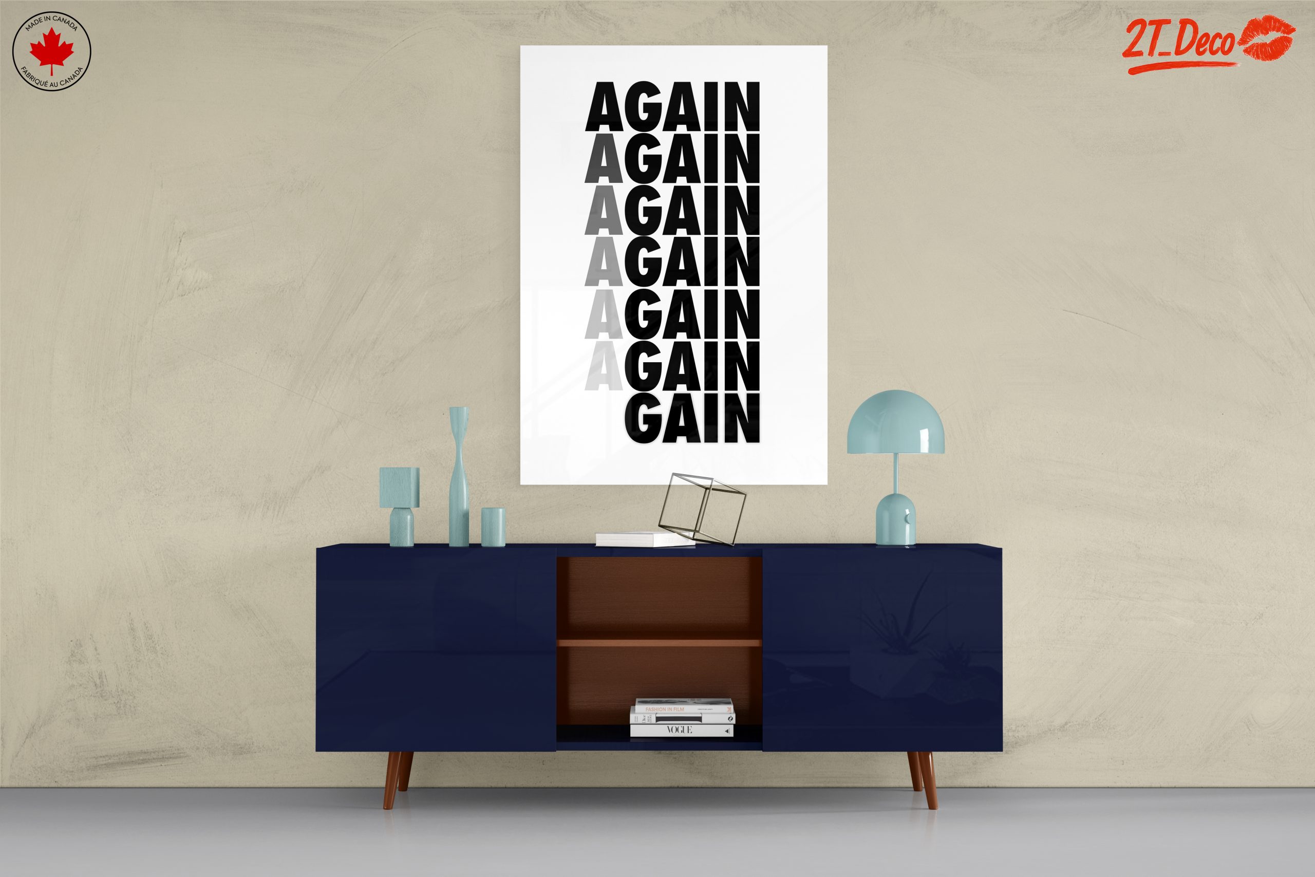 Bold Aesthetic Poster with Repeating Text - Image 8
