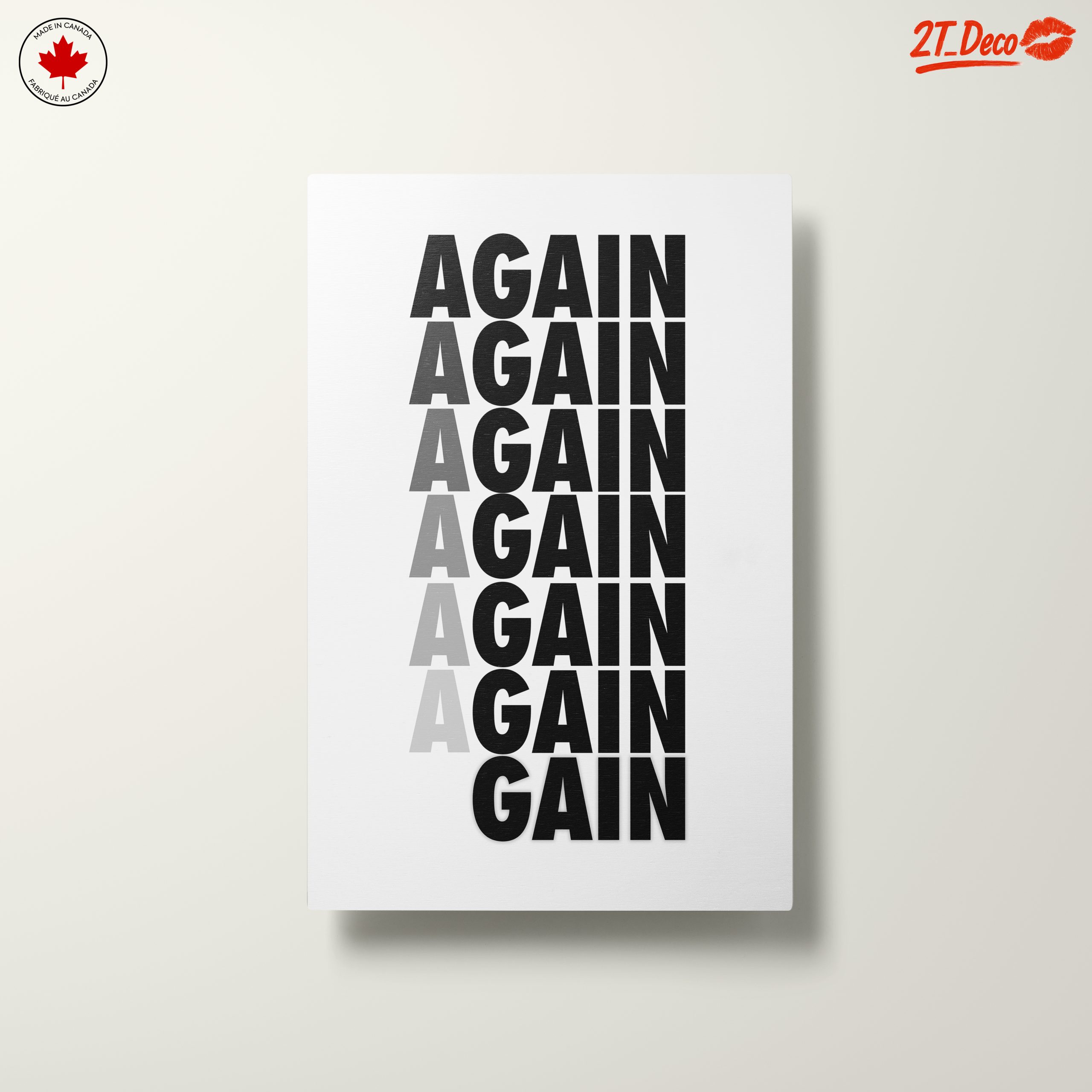 Bold Aesthetic Poster with Repeating Text - Image 10